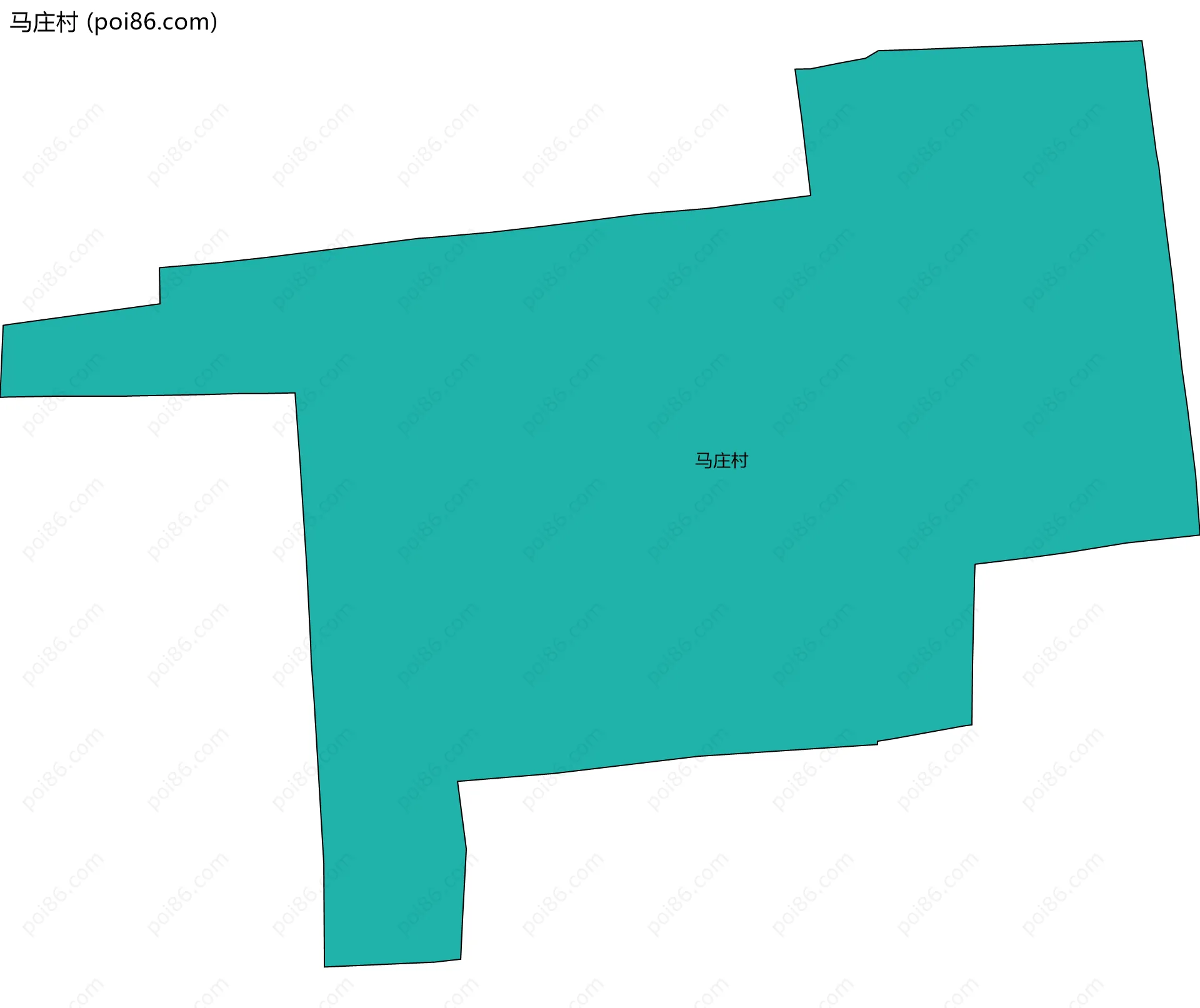 马庄村边界地图
