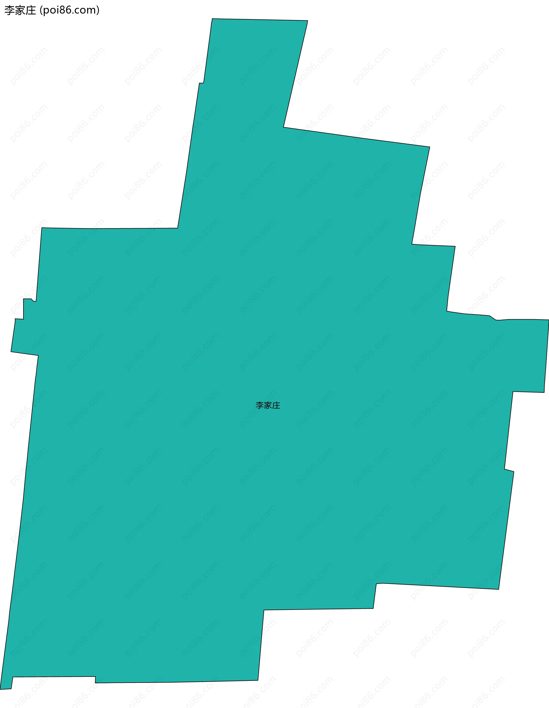 李家庄边界地图
