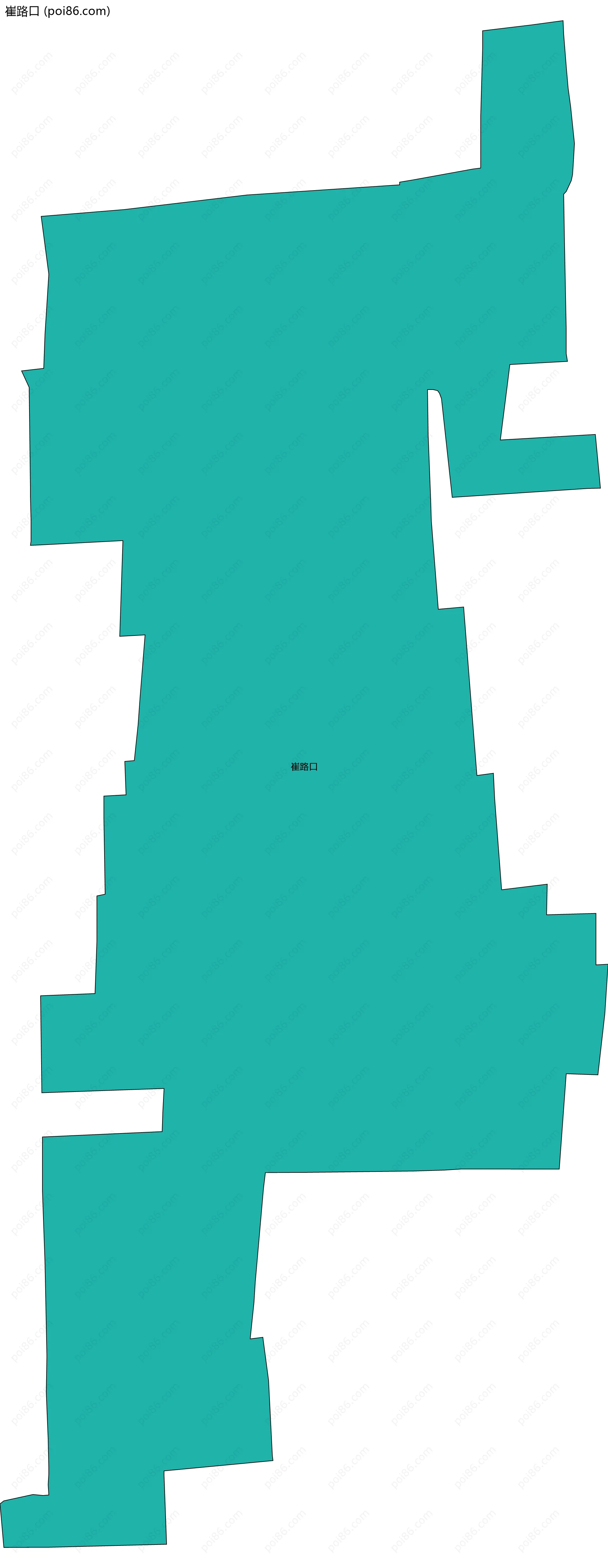 崔路口边界地图