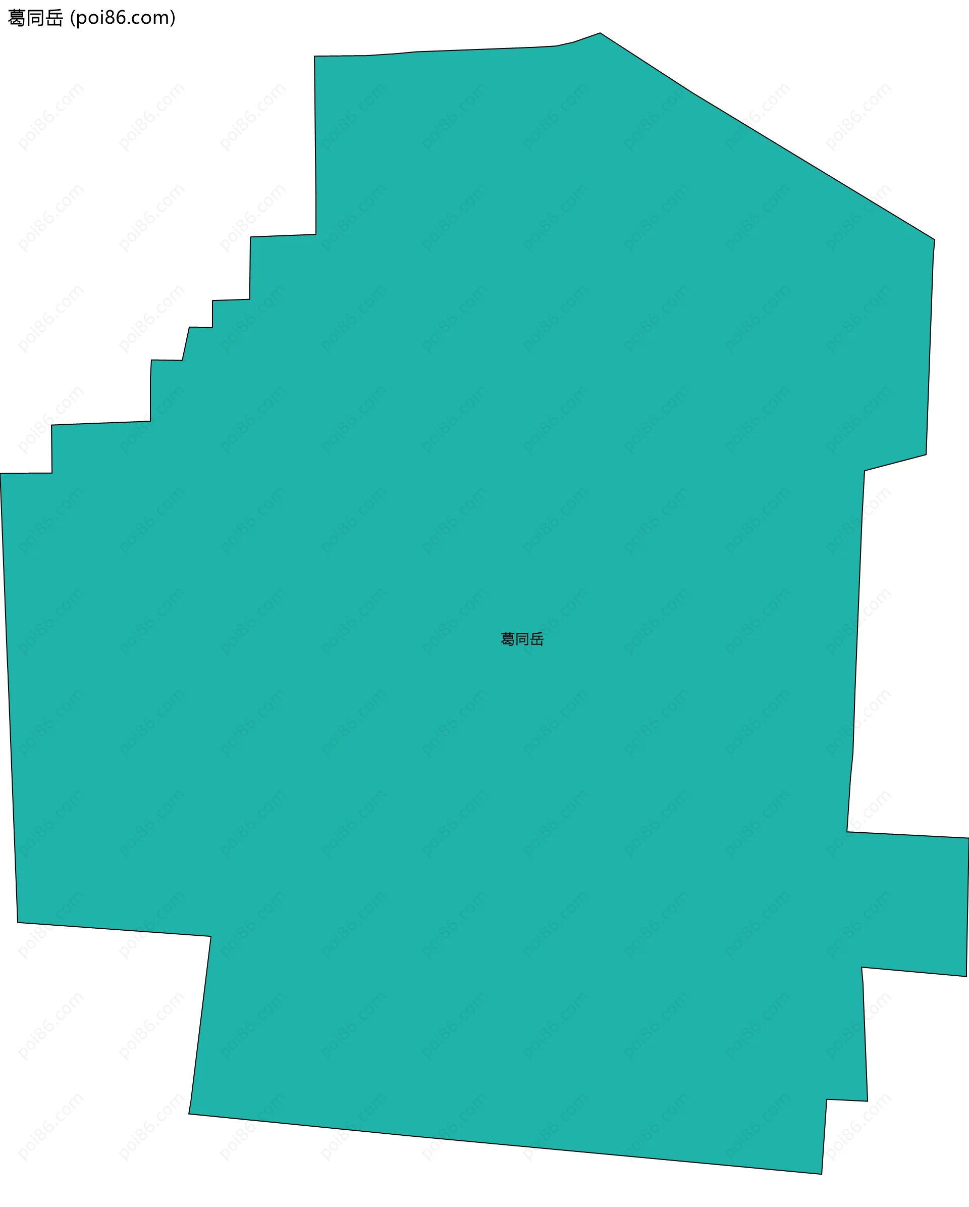 葛同岳边界地图