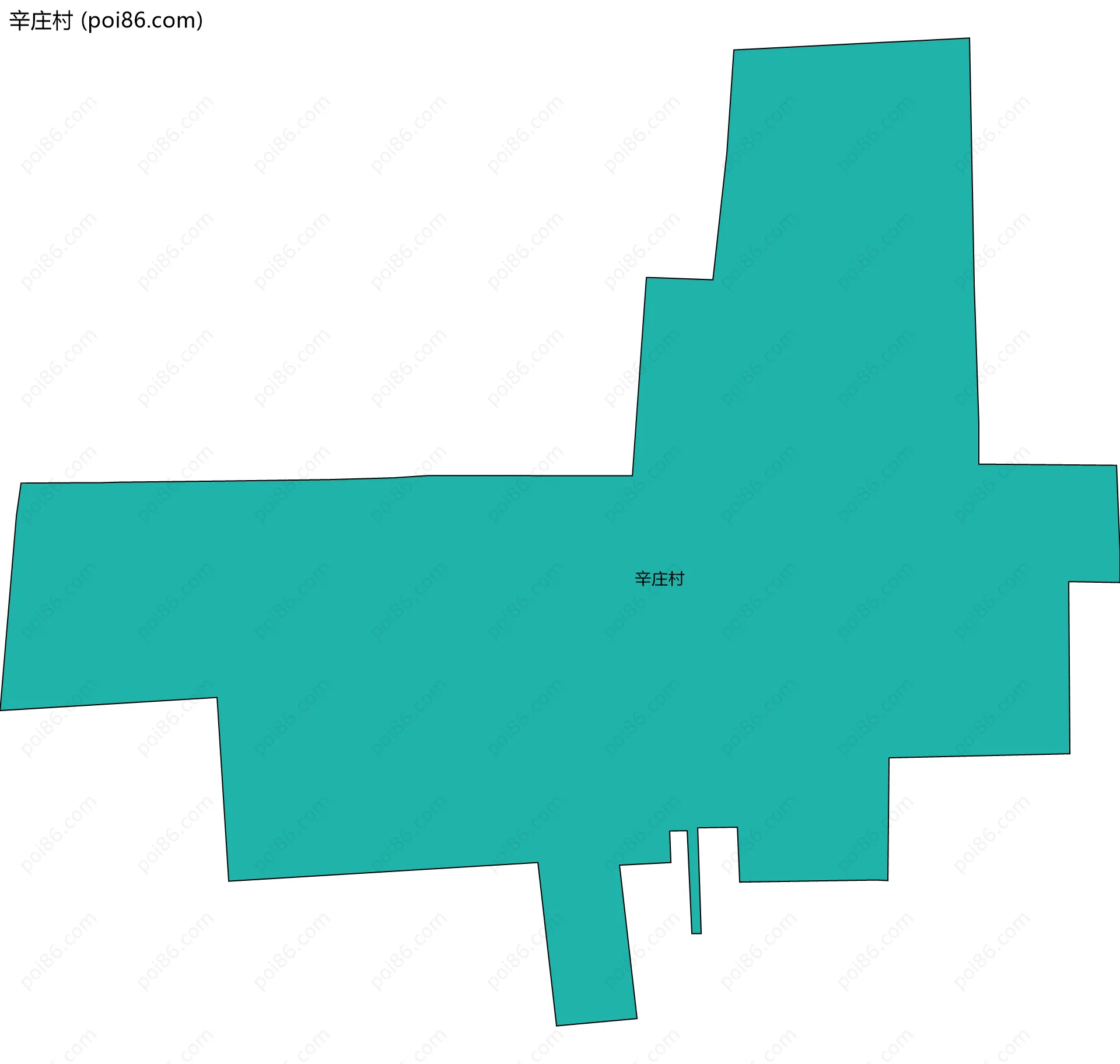 辛庄村边界地图