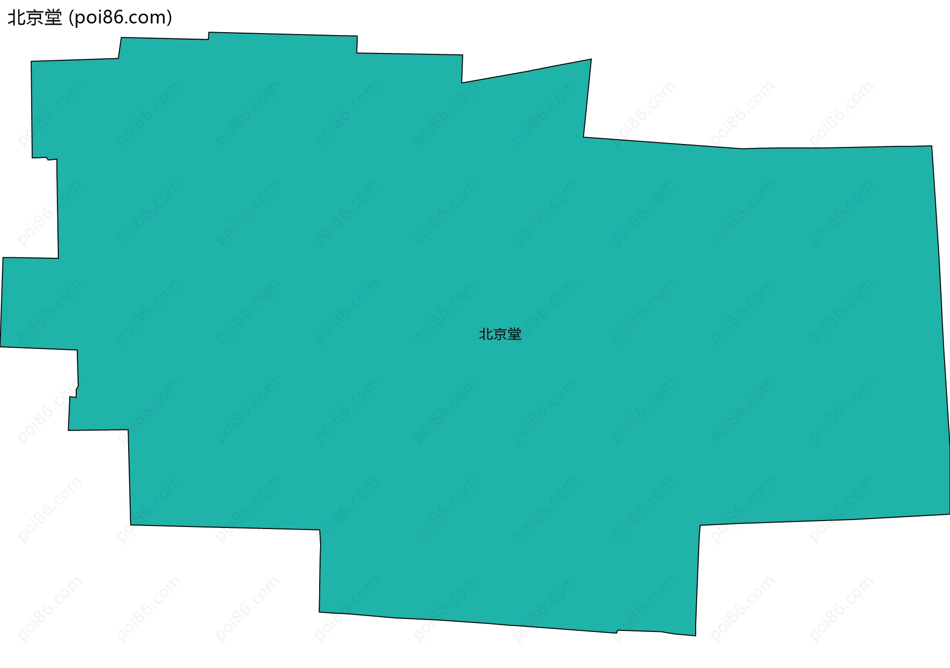 北京堂边界地图