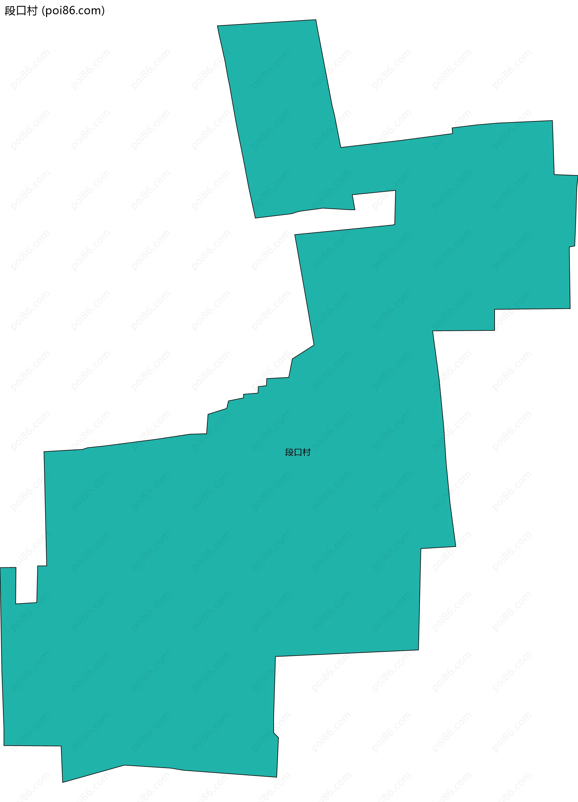 段口村边界地图