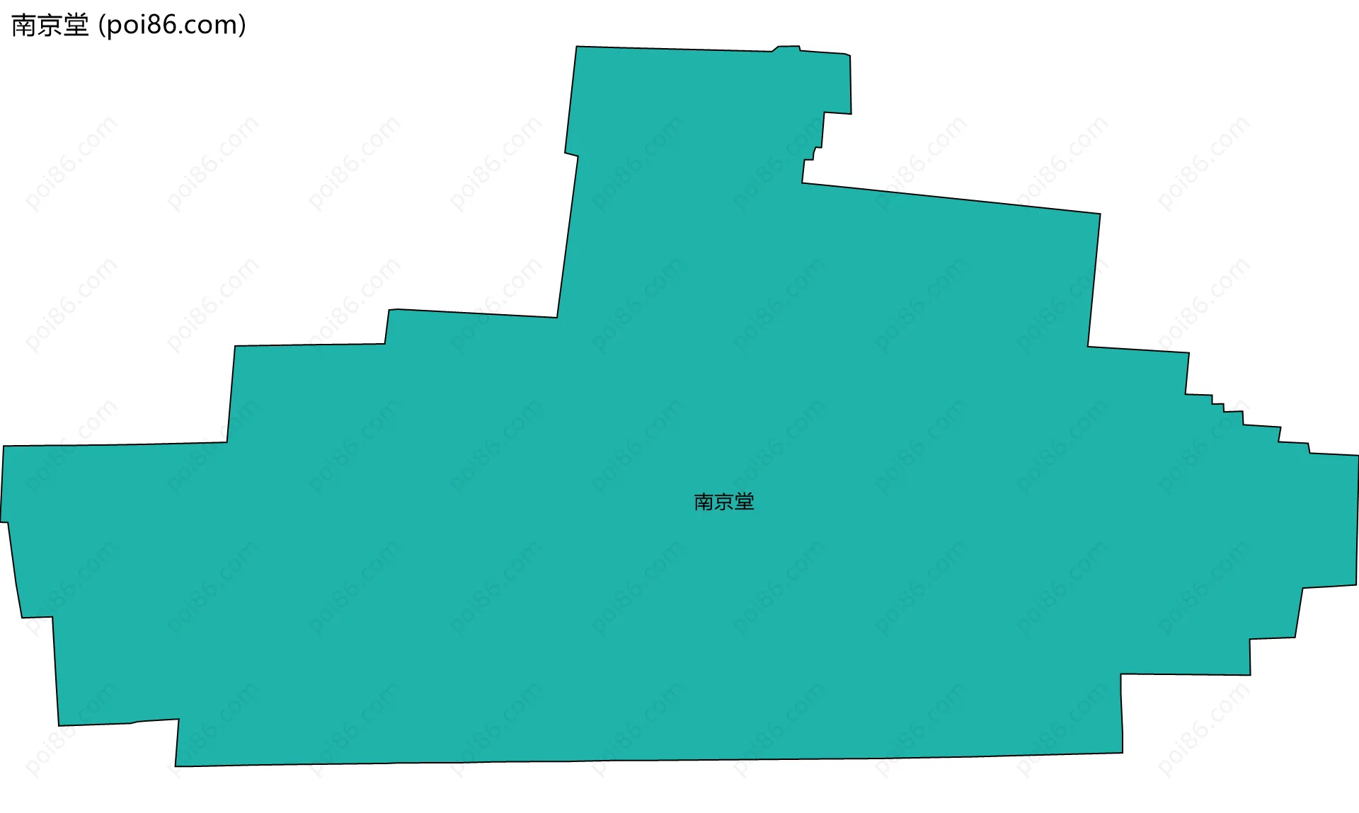 南京堂边界地图