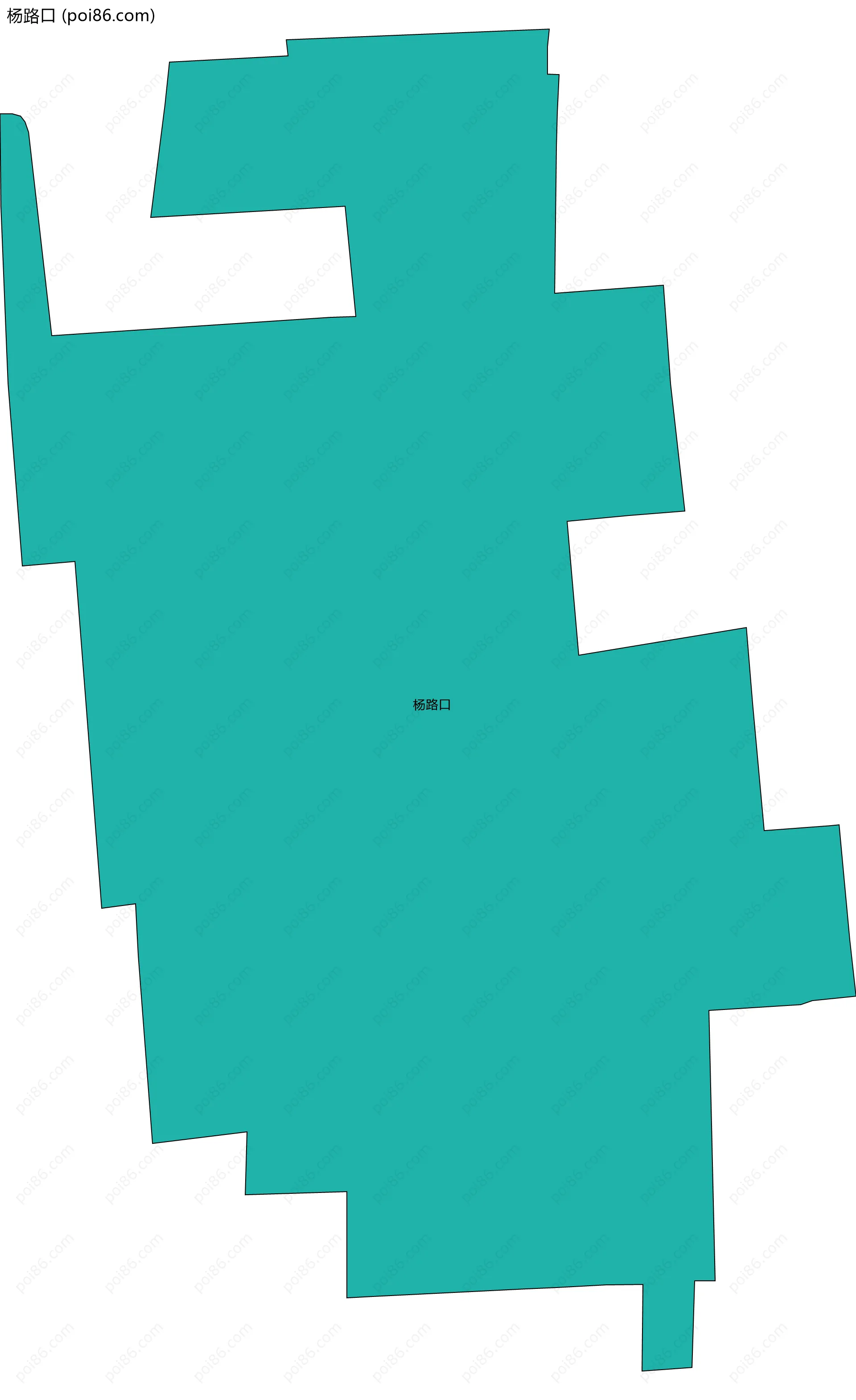 杨路口边界地图