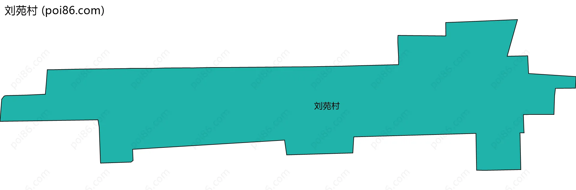 刘苑村边界地图