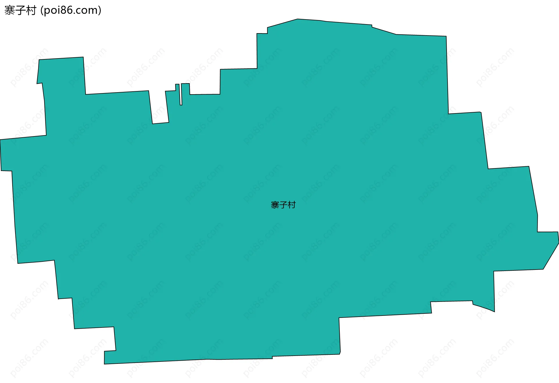 寨子村边界地图