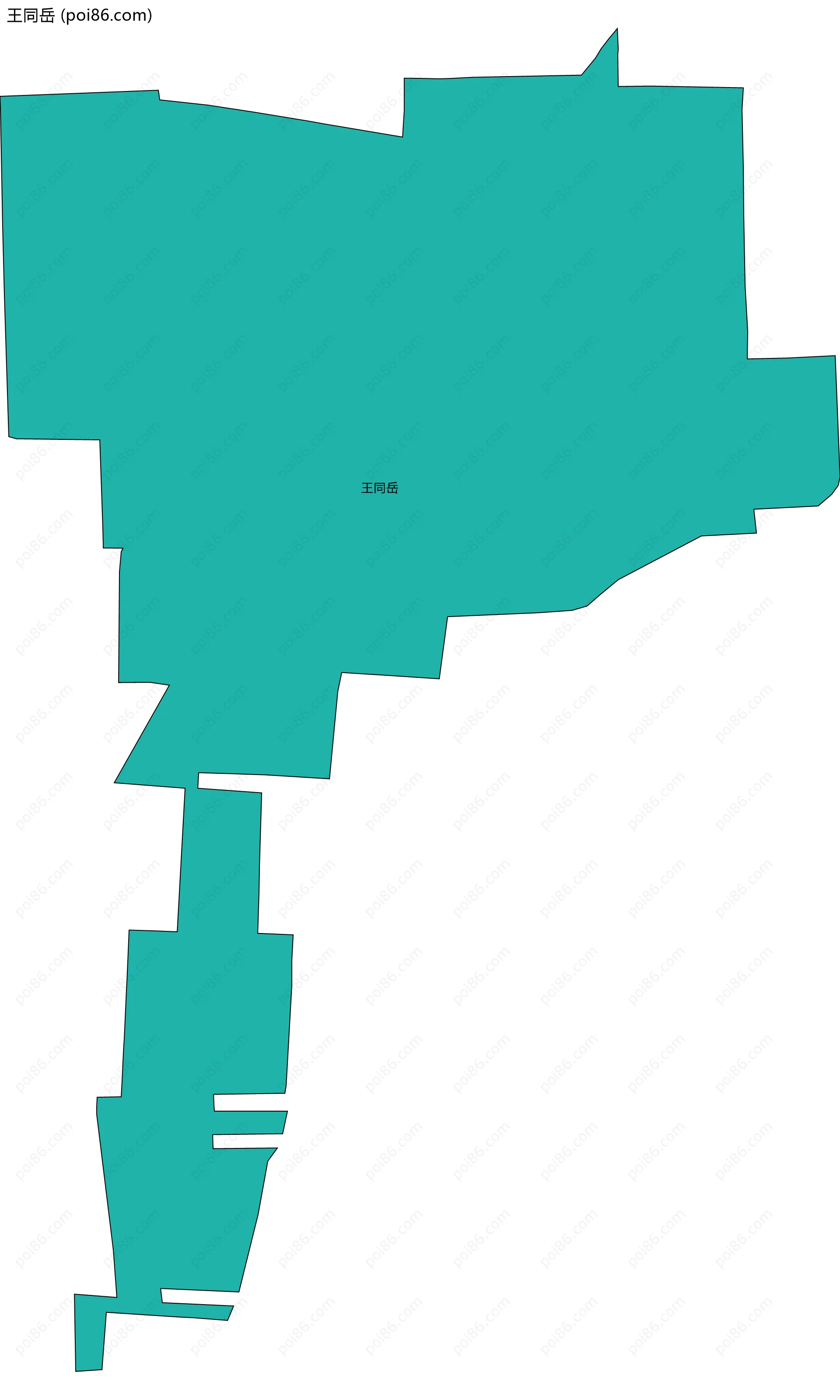 王同岳边界地图