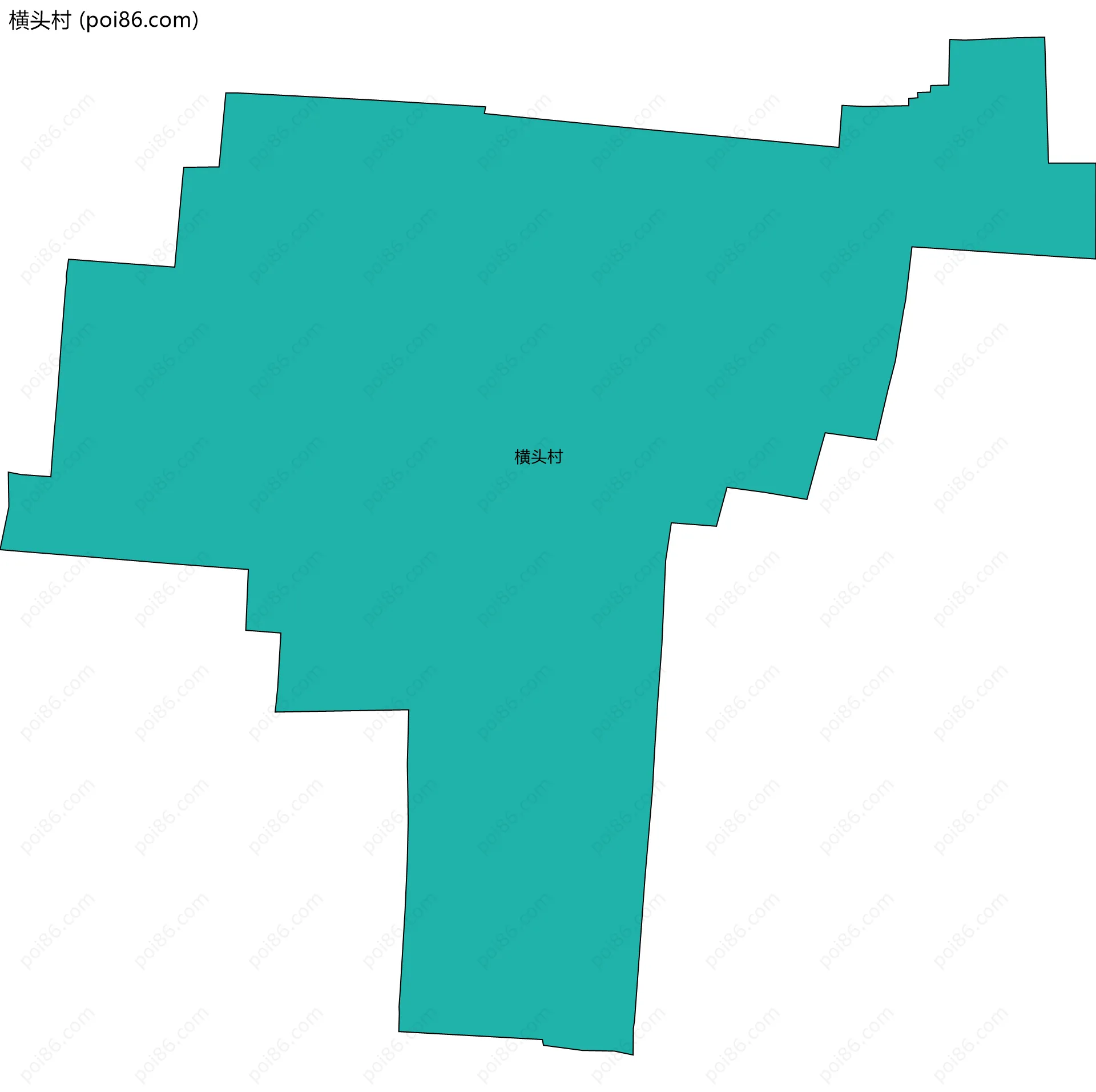 横头村边界地图