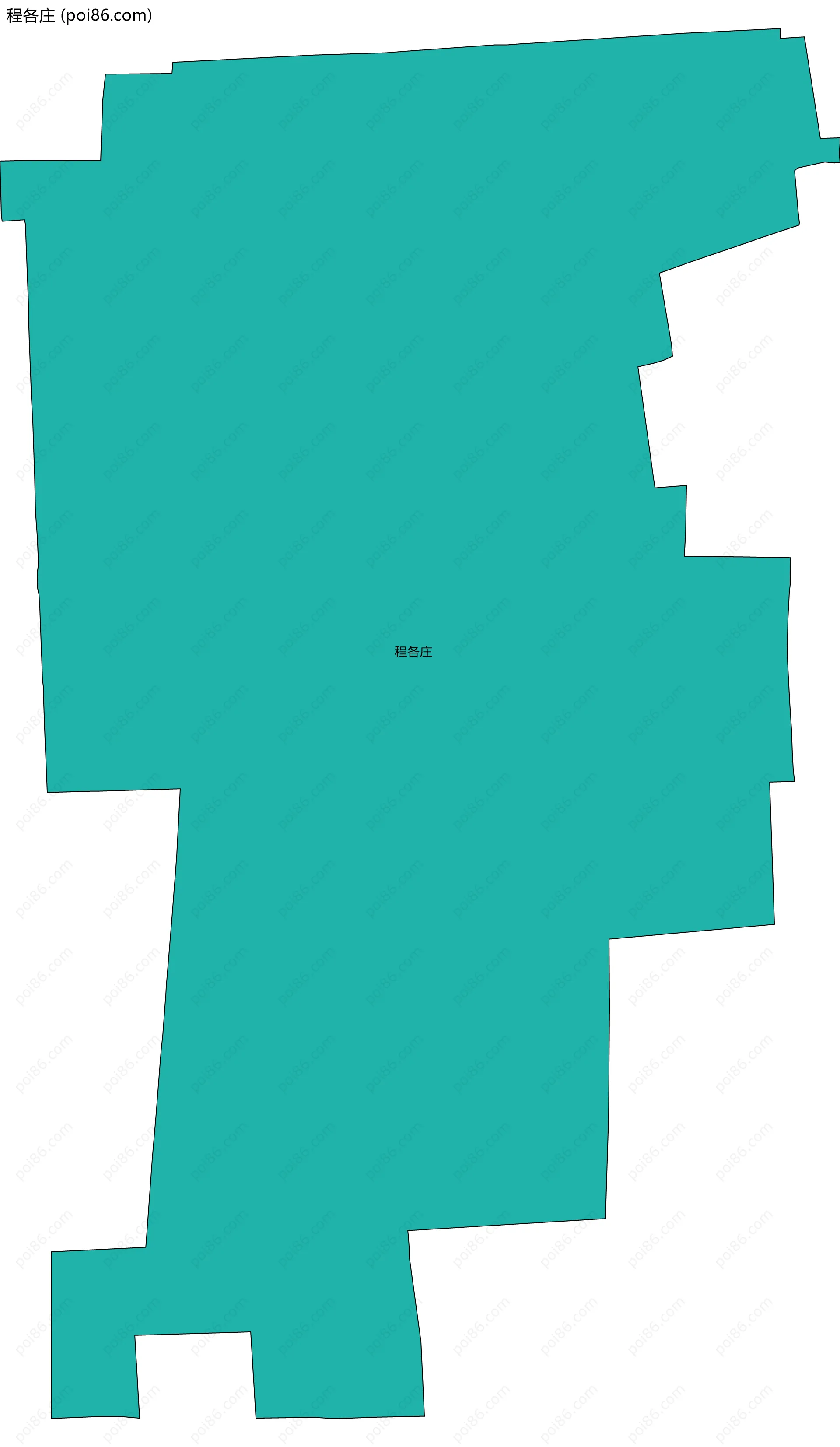 程各庄边界地图