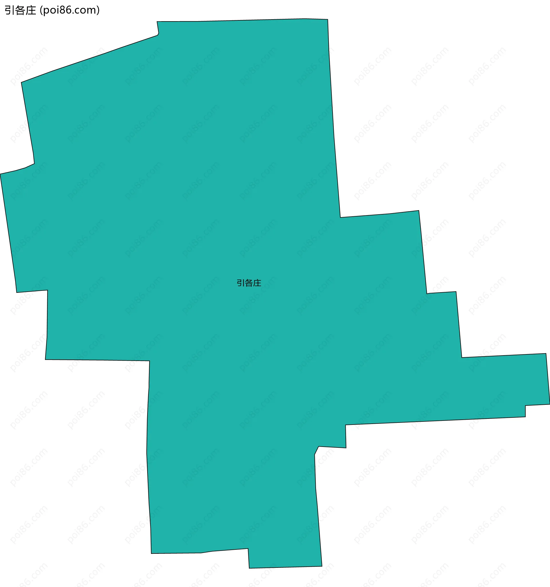 引各庄边界地图