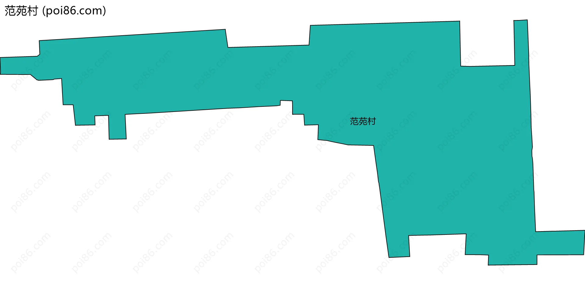 范苑村边界地图