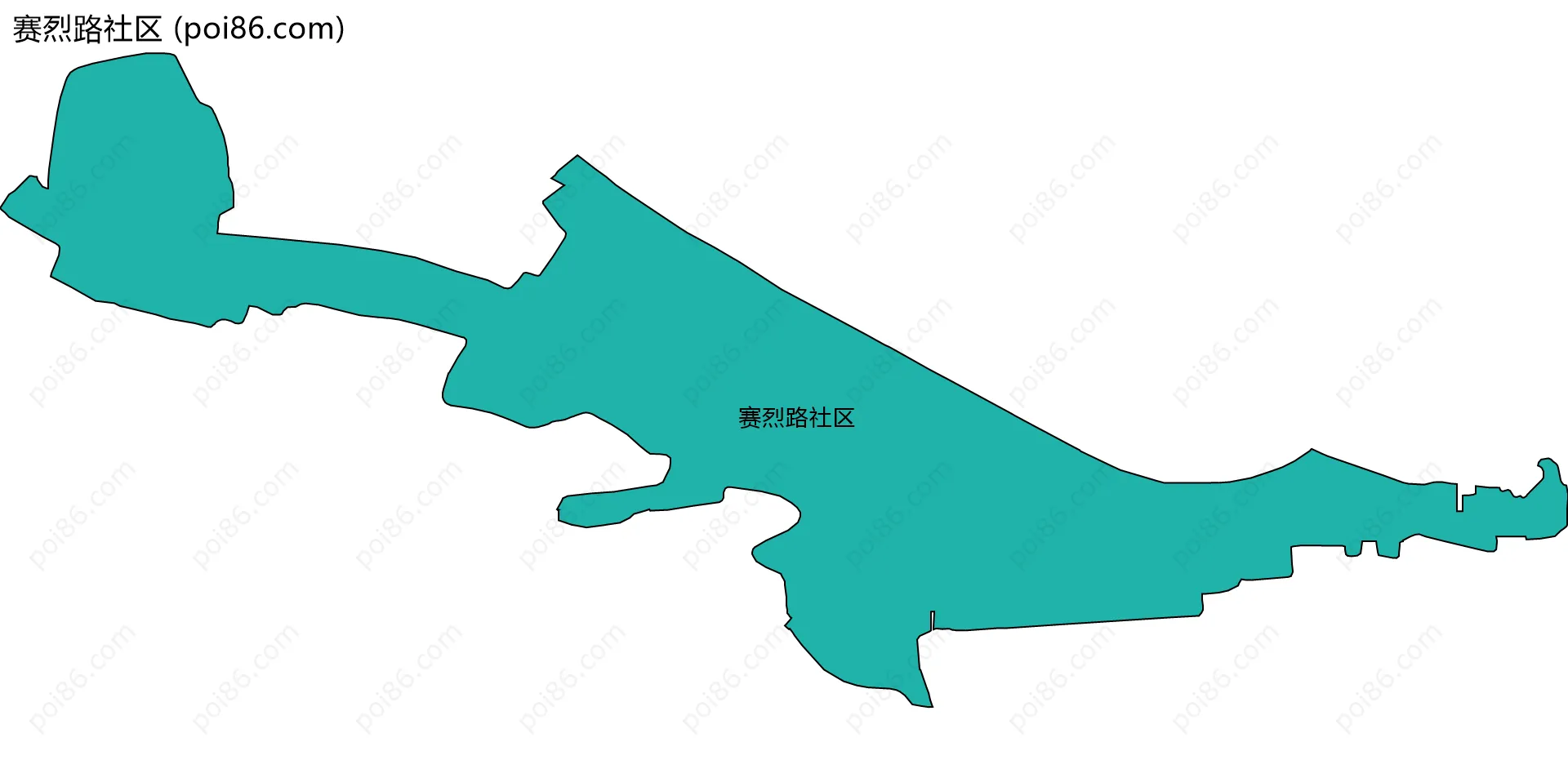 赛烈路社区边界地图