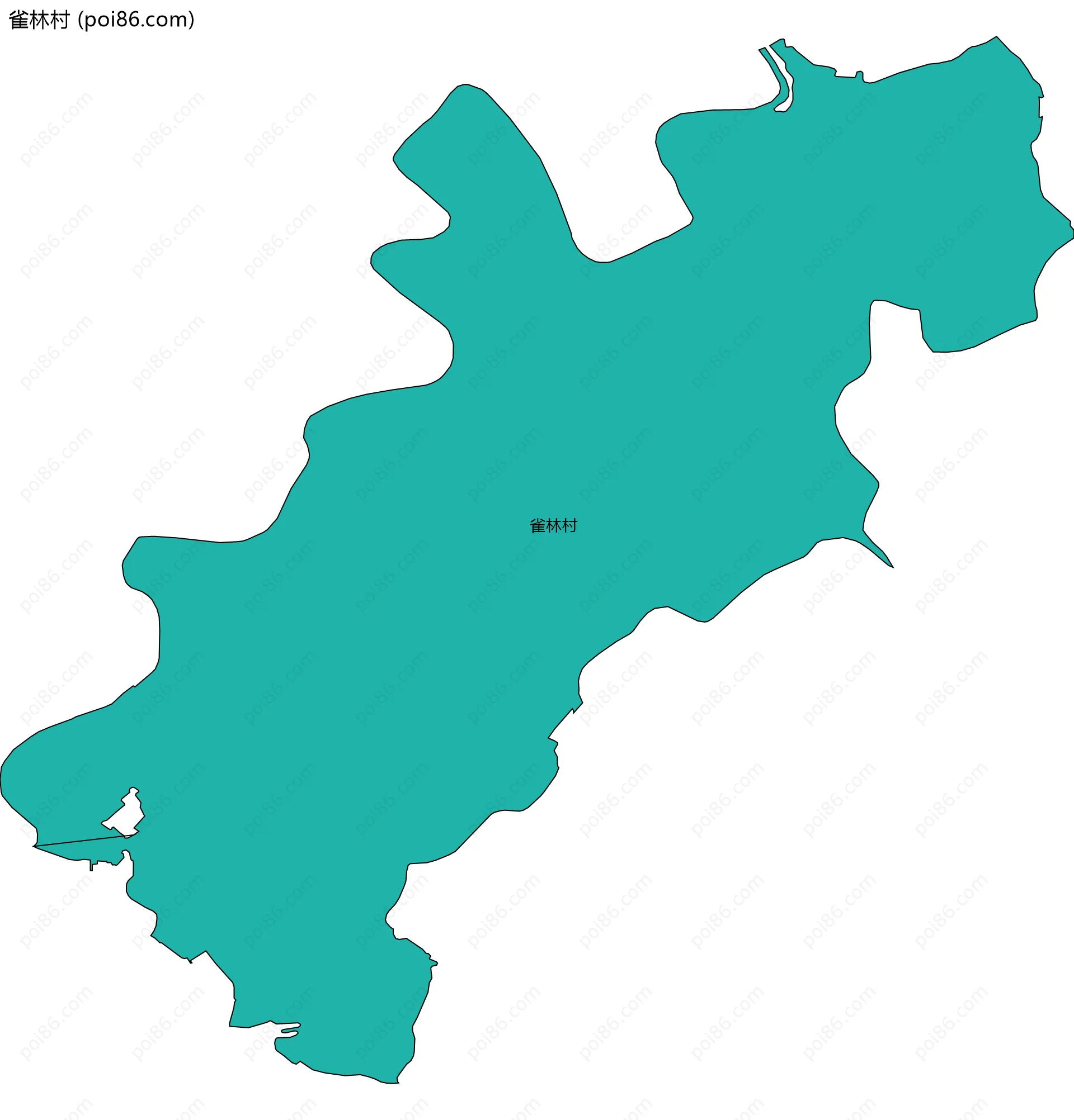 雀林村边界地图