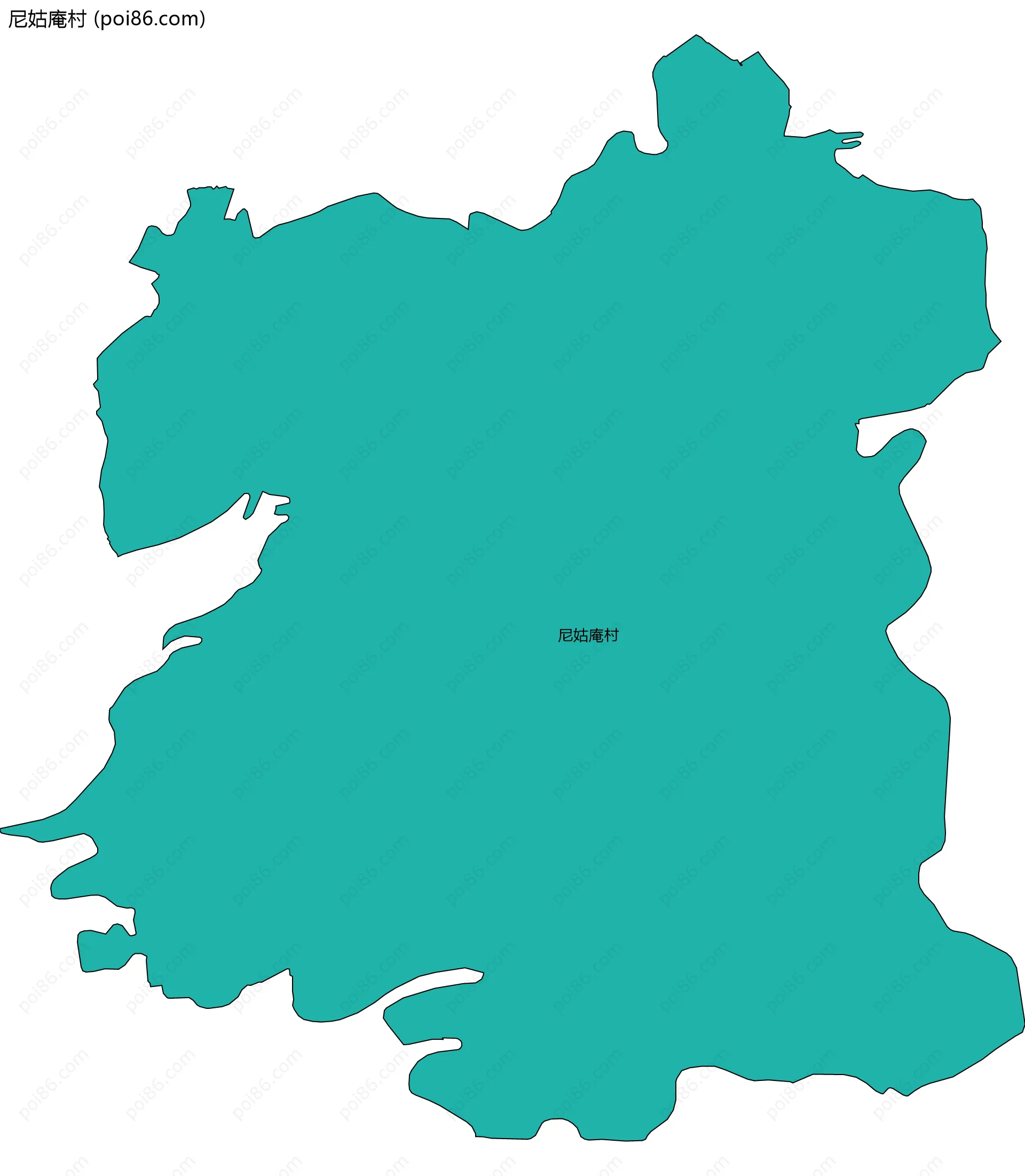 尼姑庵村边界地图