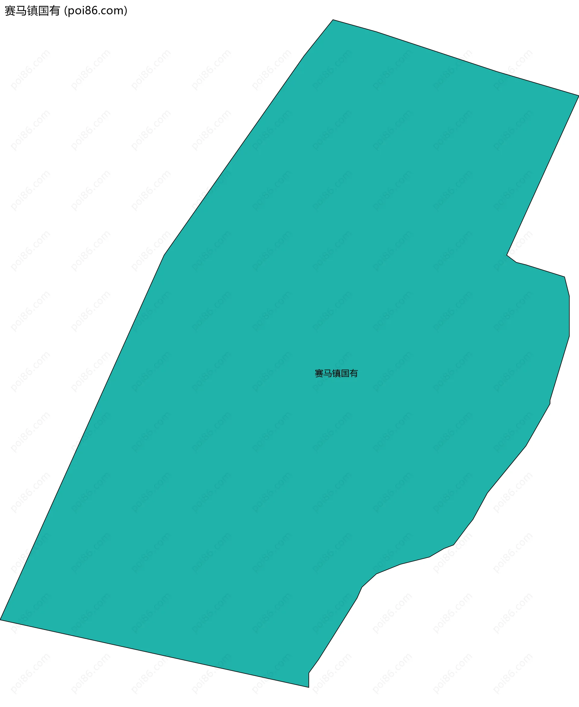 赛马镇国有边界地图