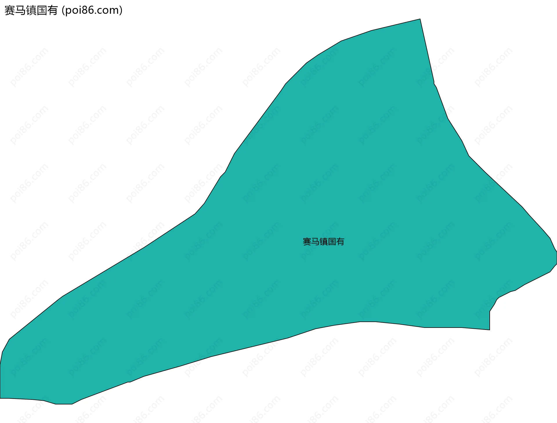 赛马镇国有边界地图