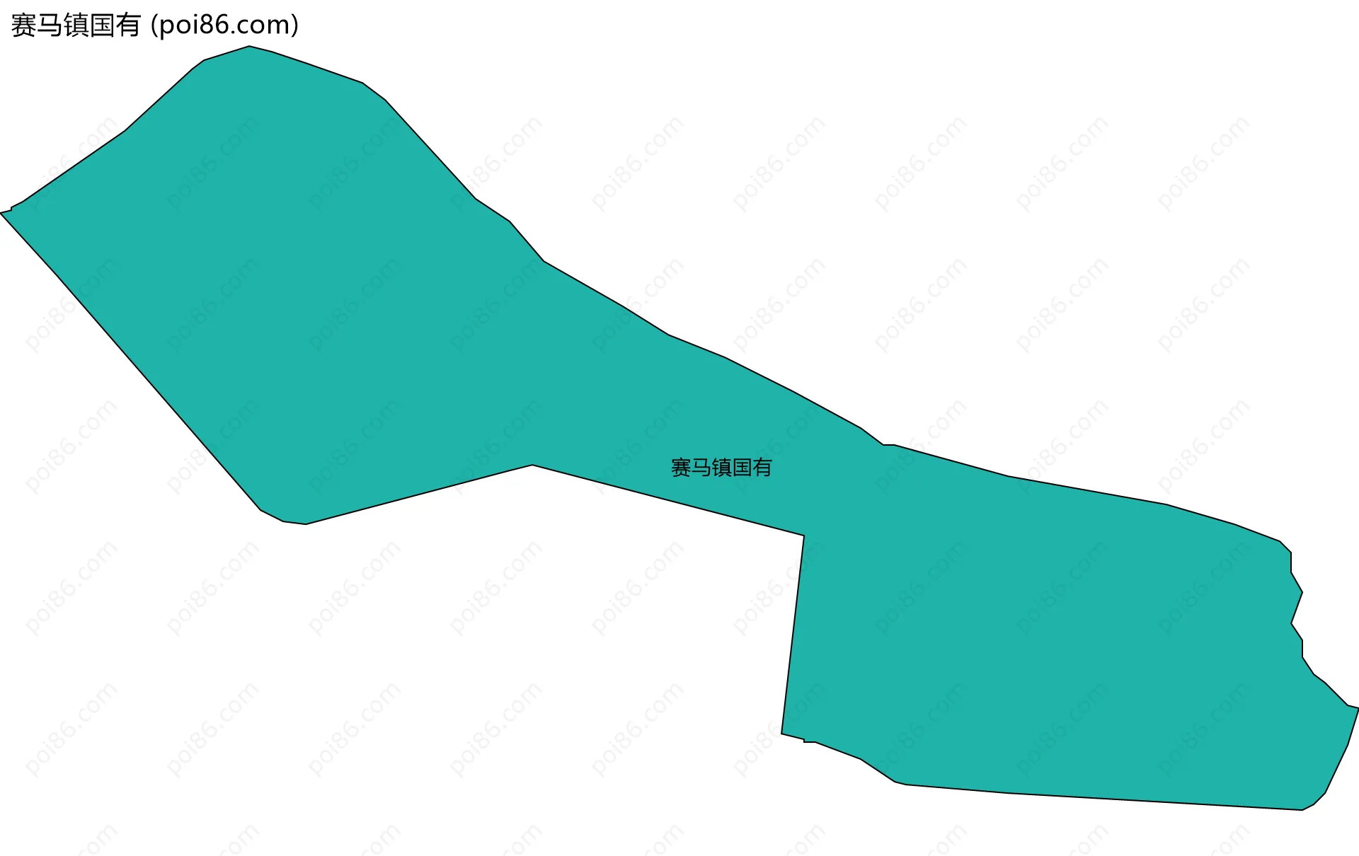 赛马镇国有边界地图