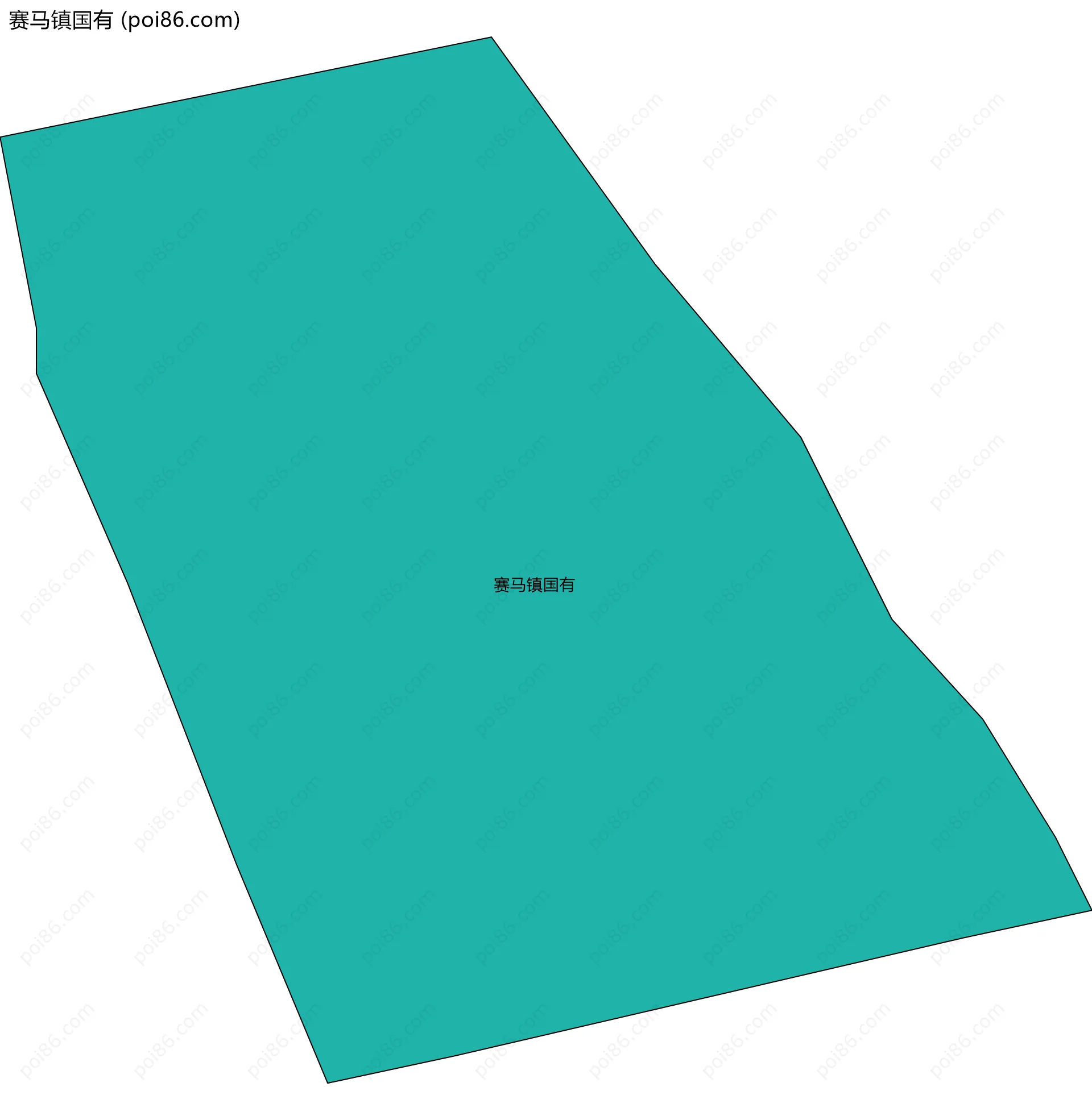 赛马镇国有边界地图
