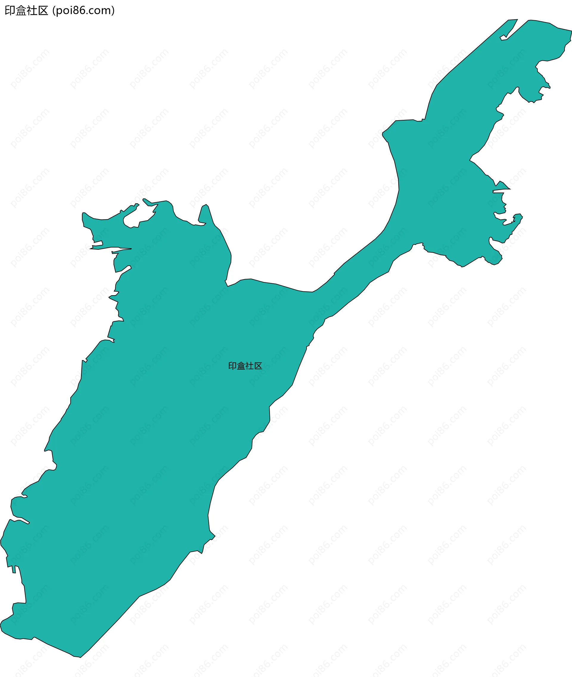 印盒社区边界地图