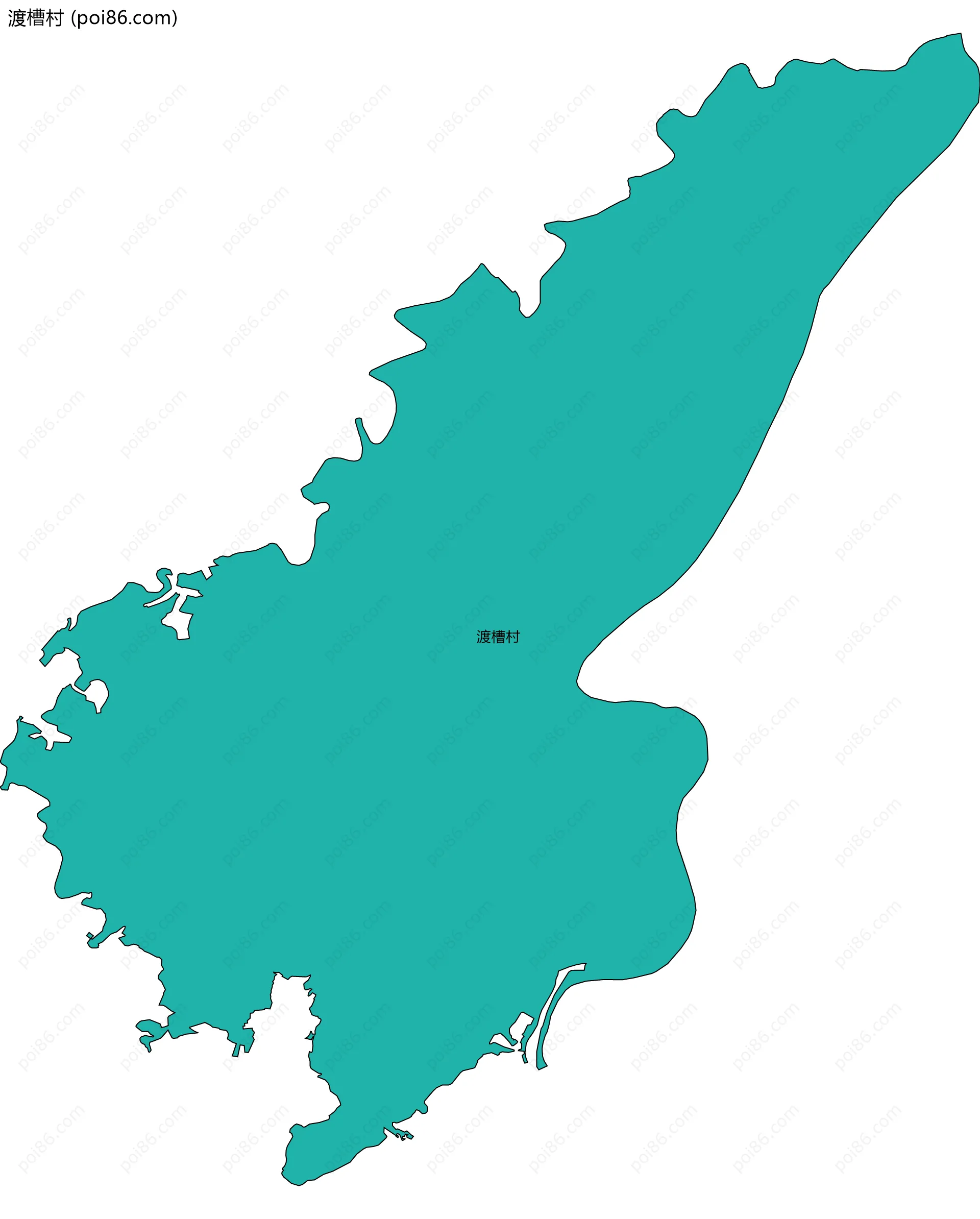 渡槽村边界地图