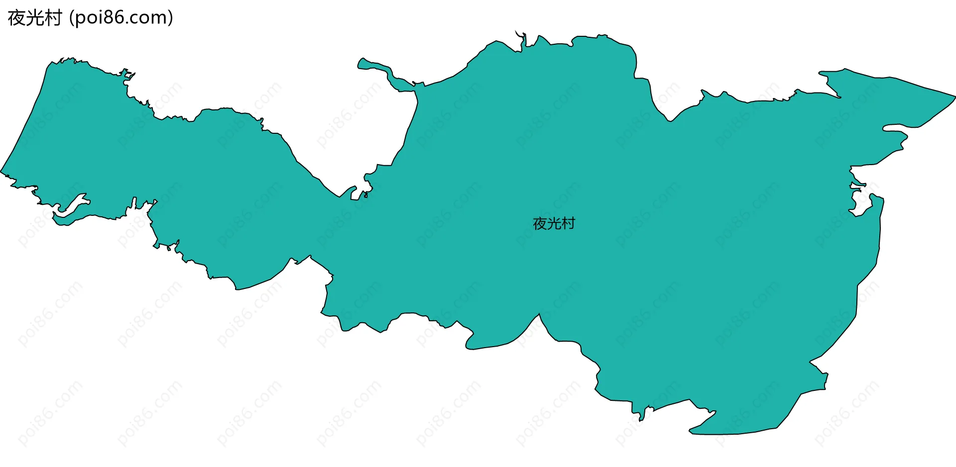 夜光村边界地图