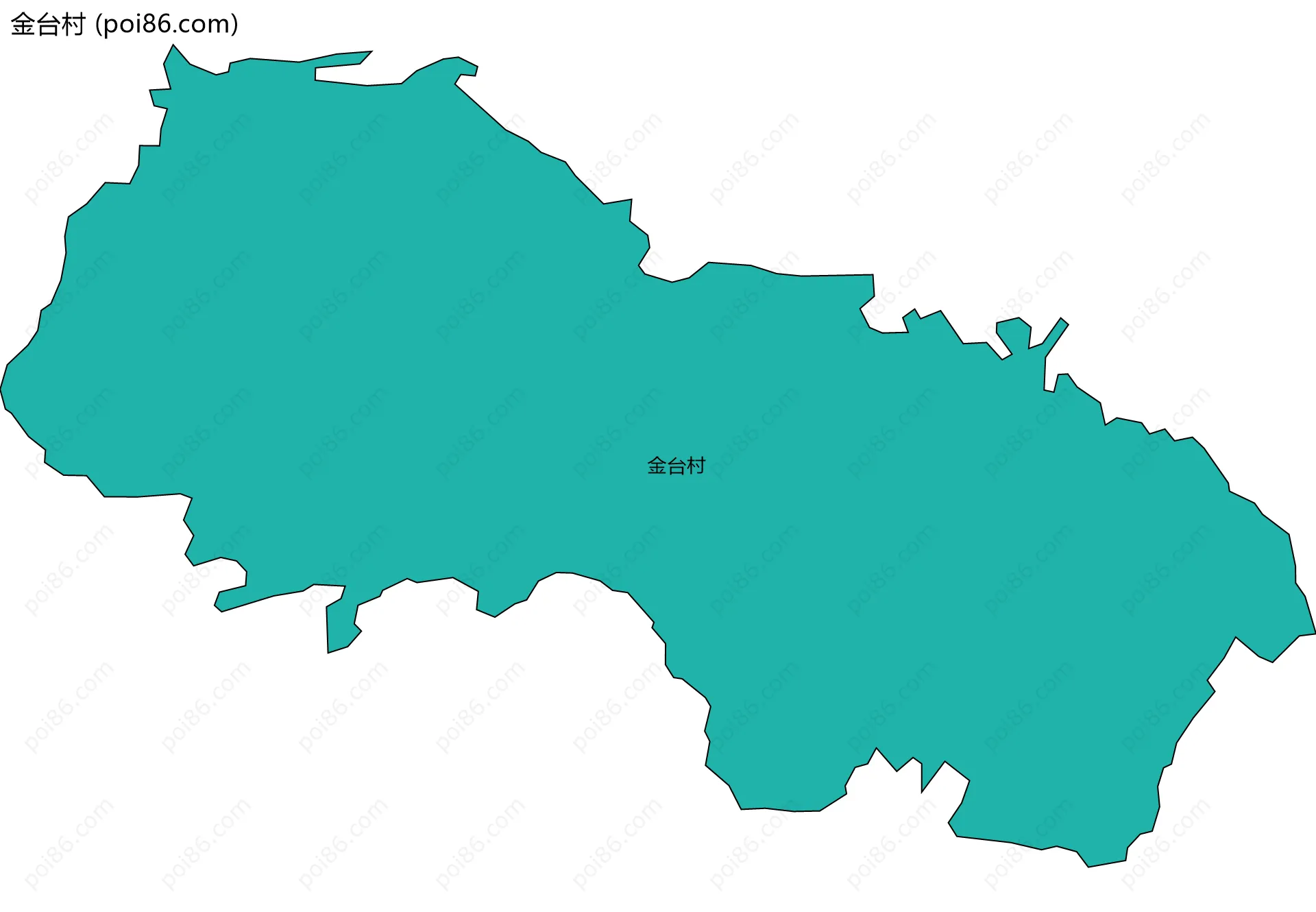 金台村边界地图