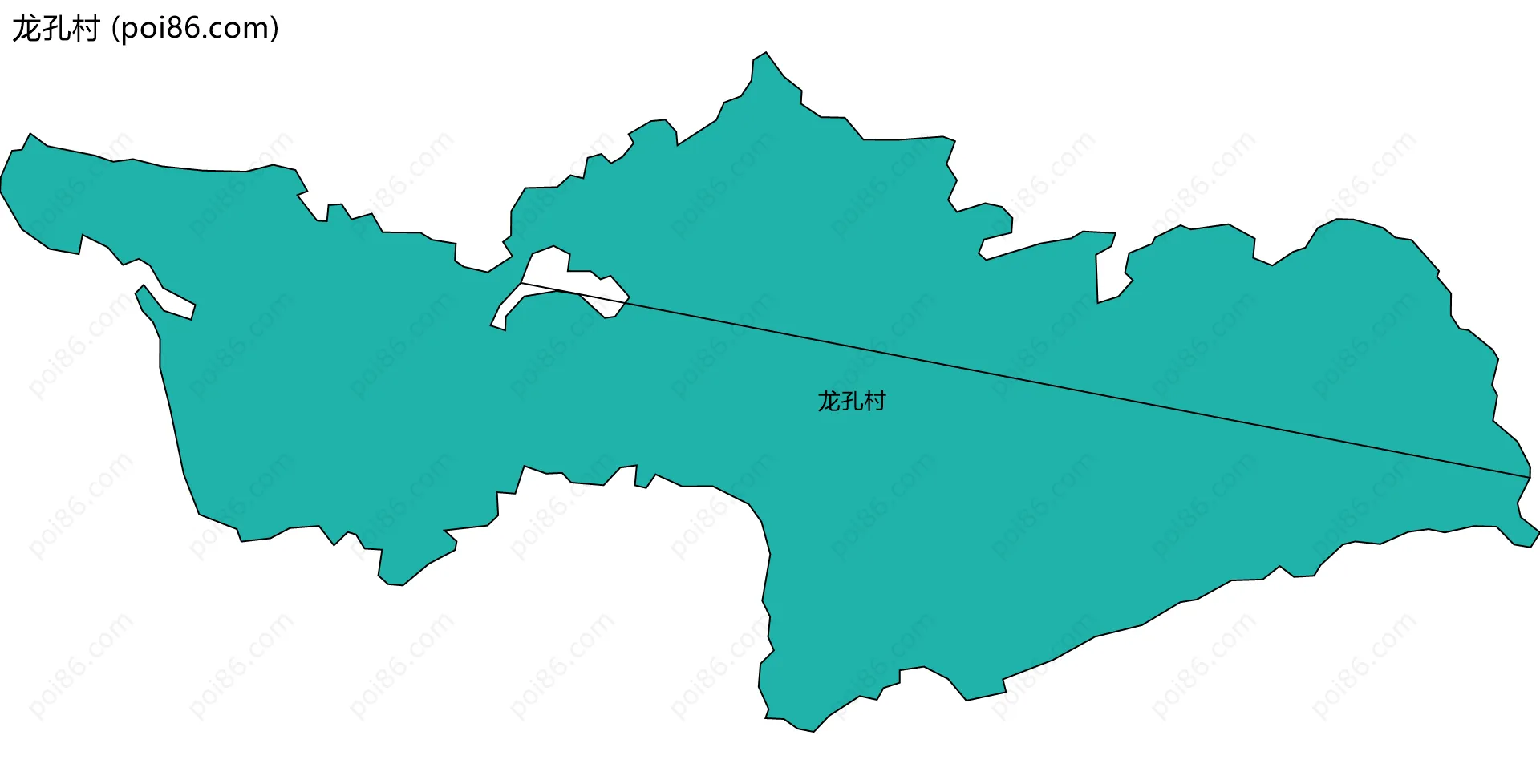 龙孔村边界地图