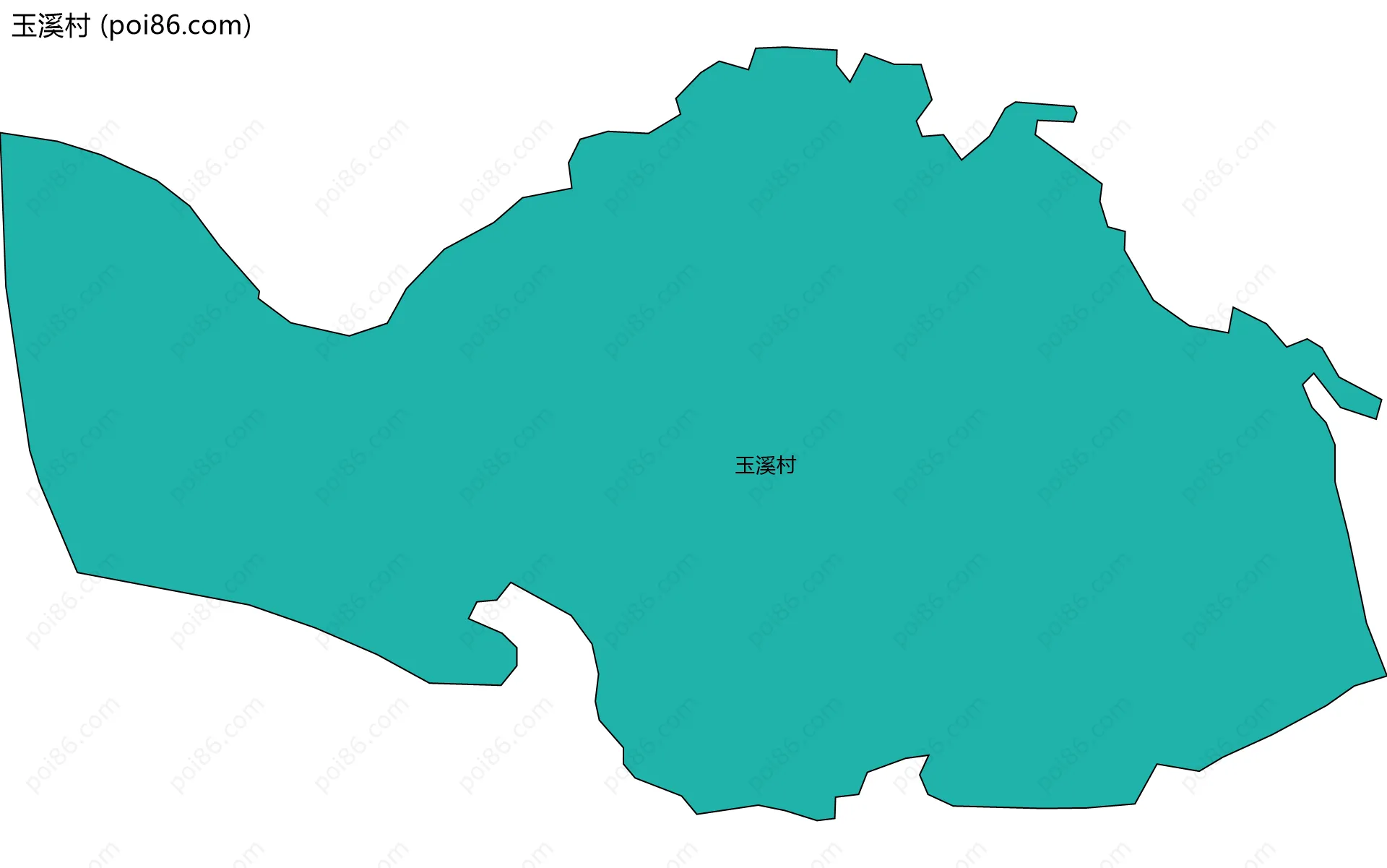玉溪村边界地图