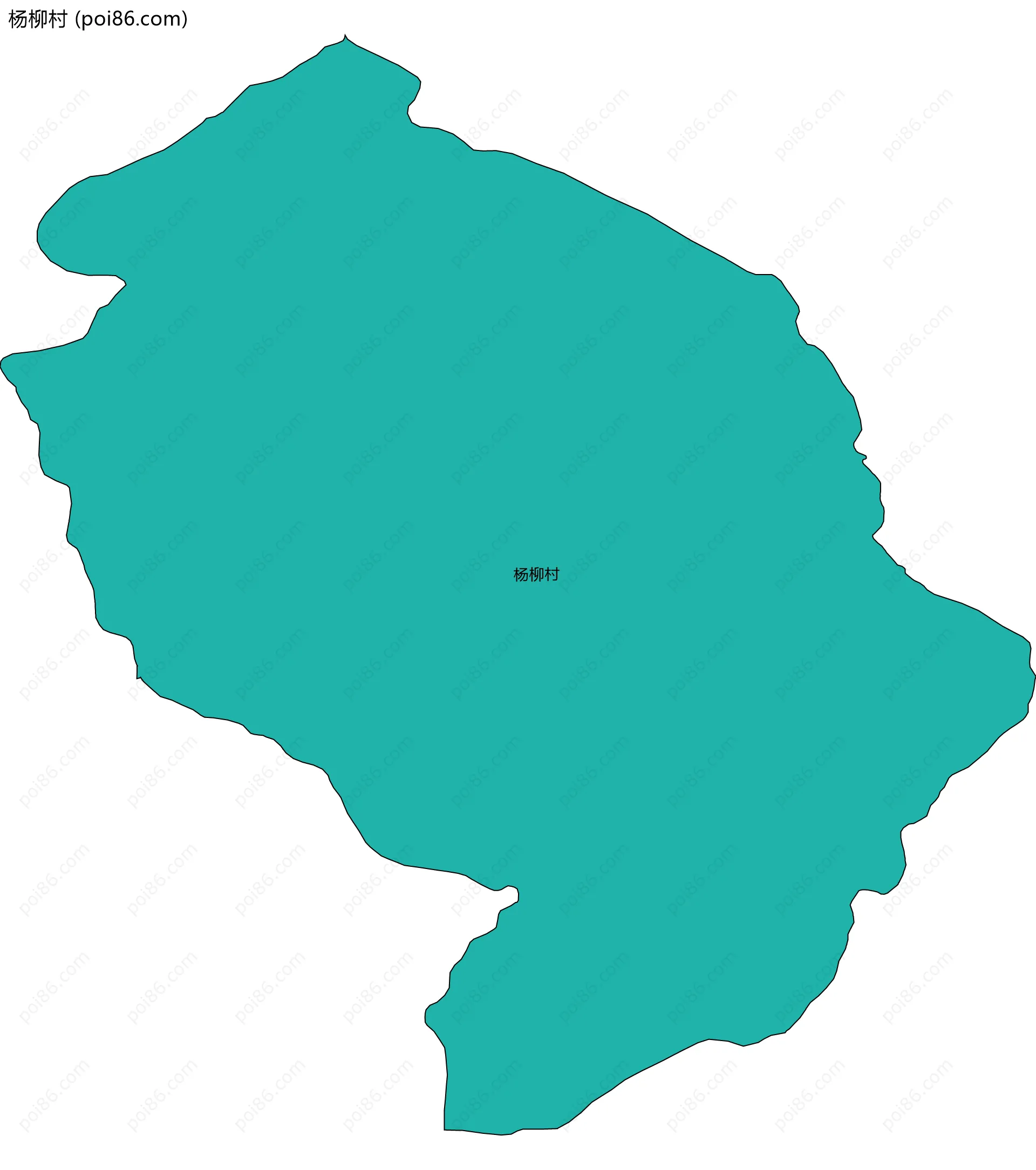 杨柳村边界地图