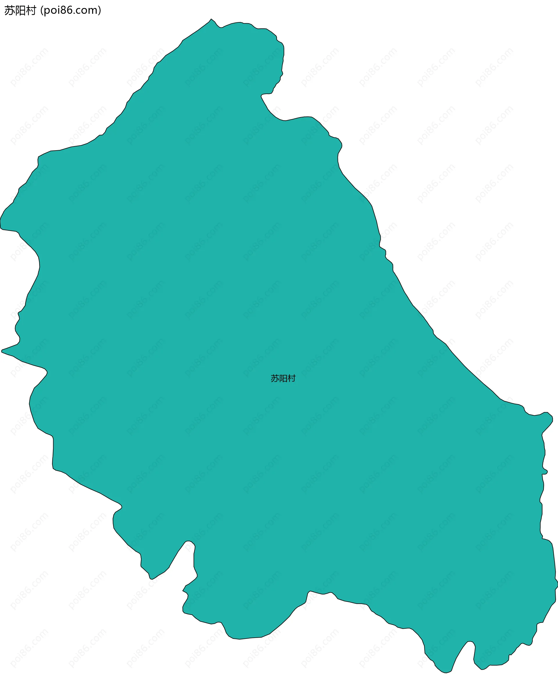 苏阳村边界地图