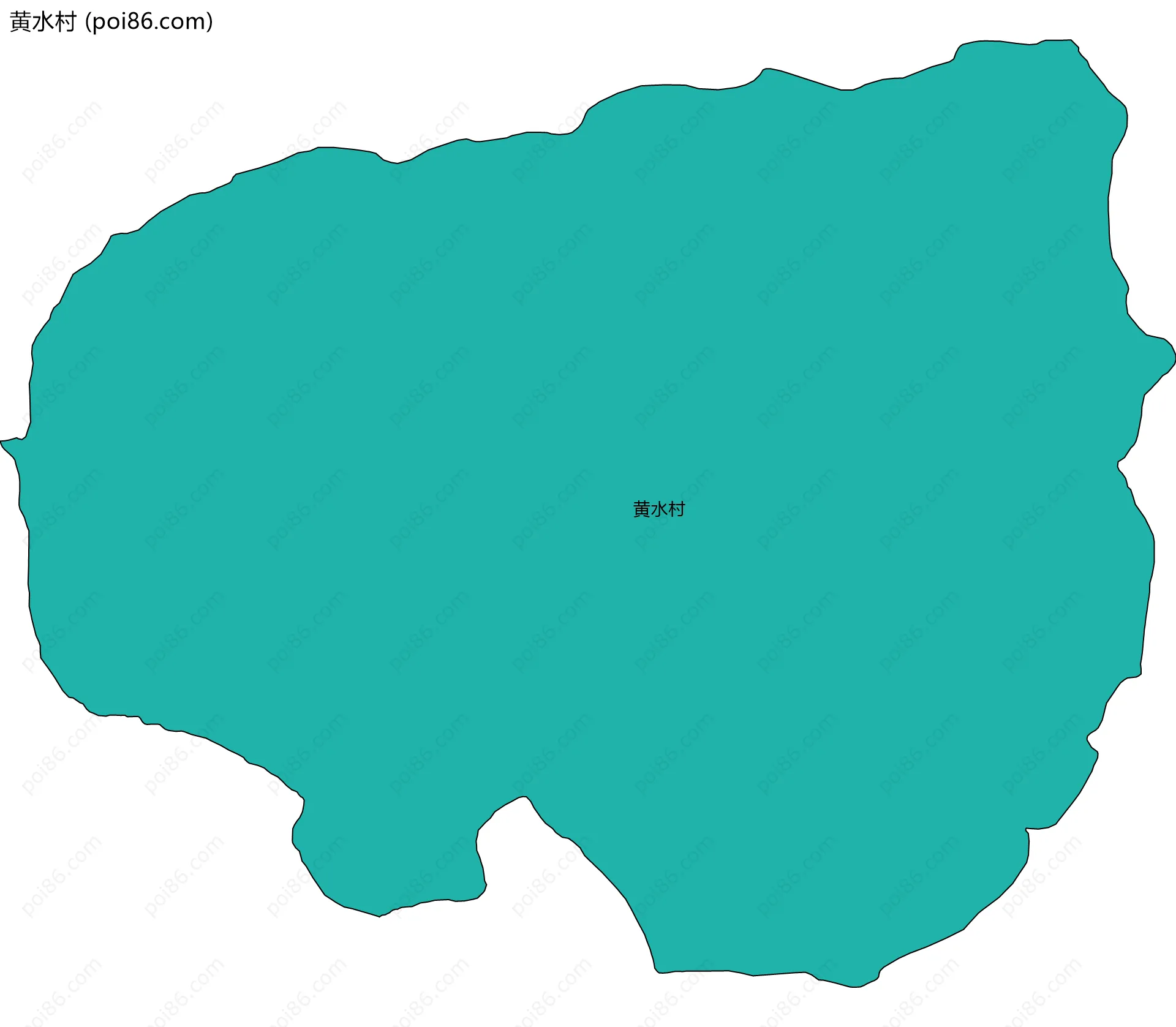 黄水村边界地图