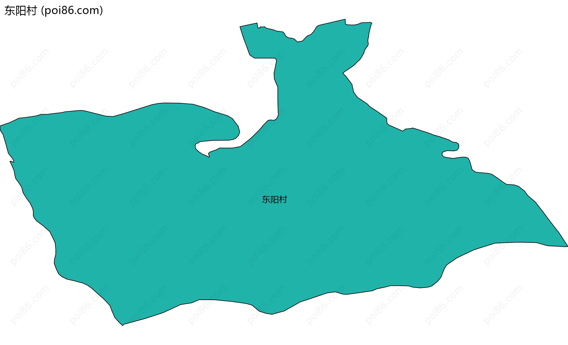 东阳村边界地图