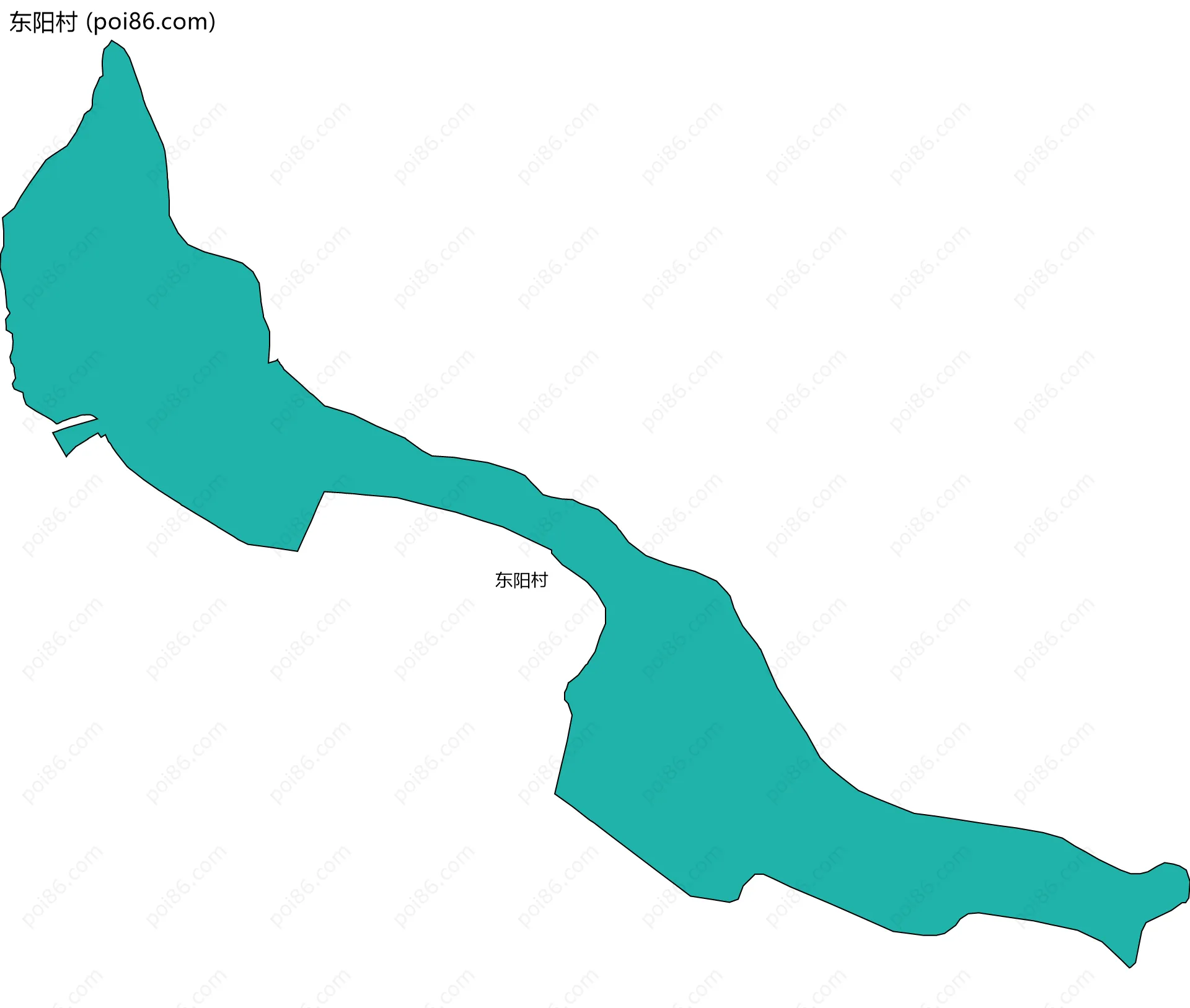 东阳村边界地图