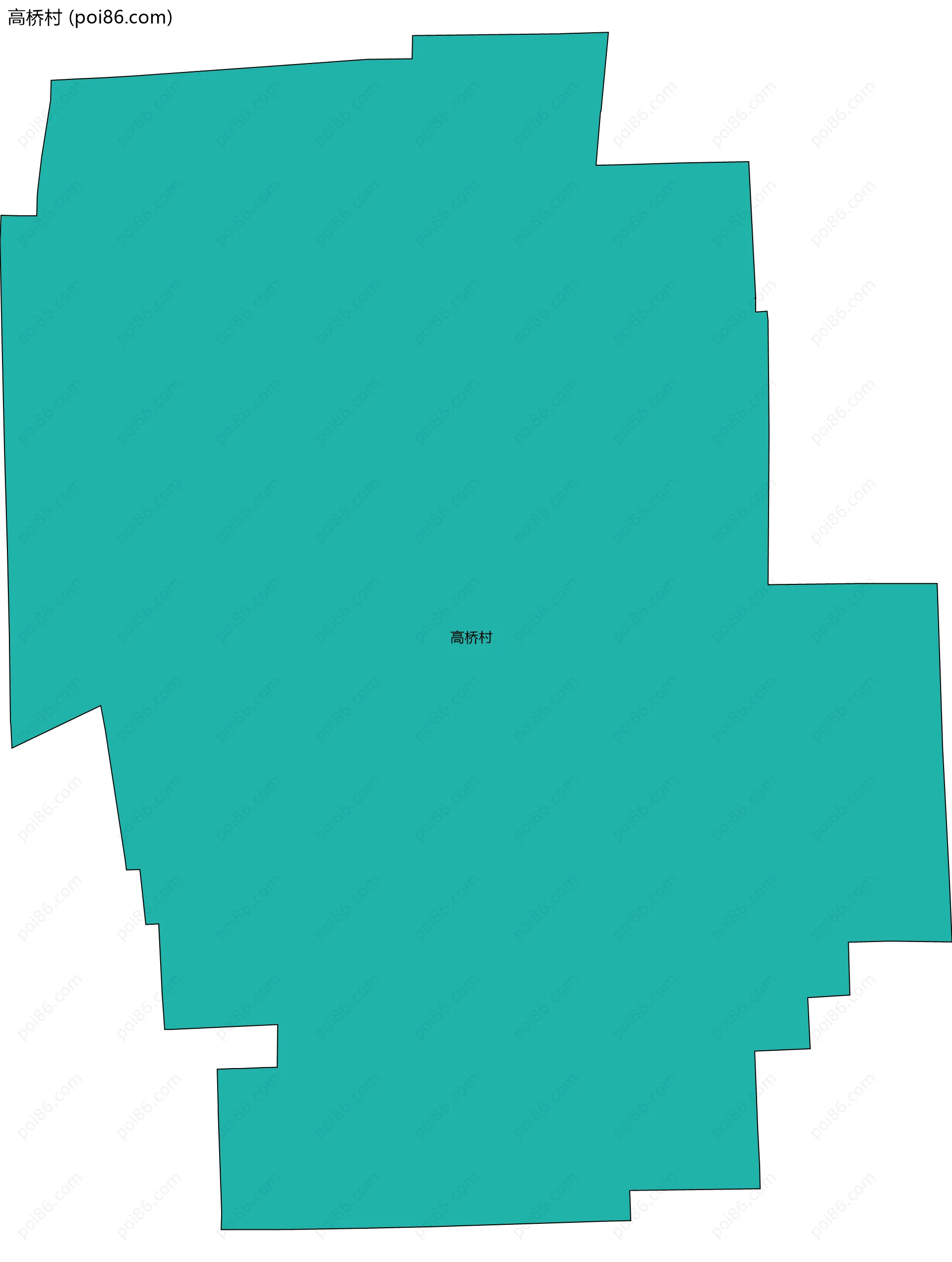 高桥村边界地图