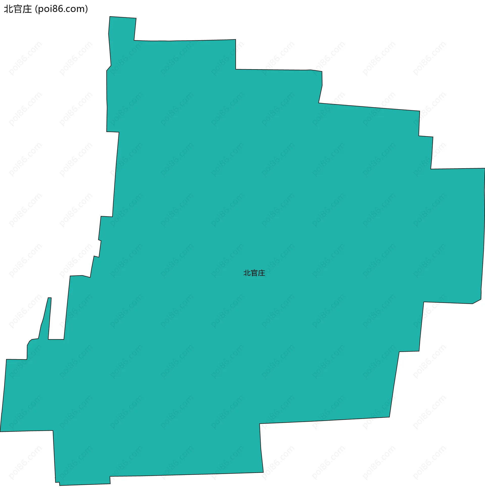 北官庄边界地图