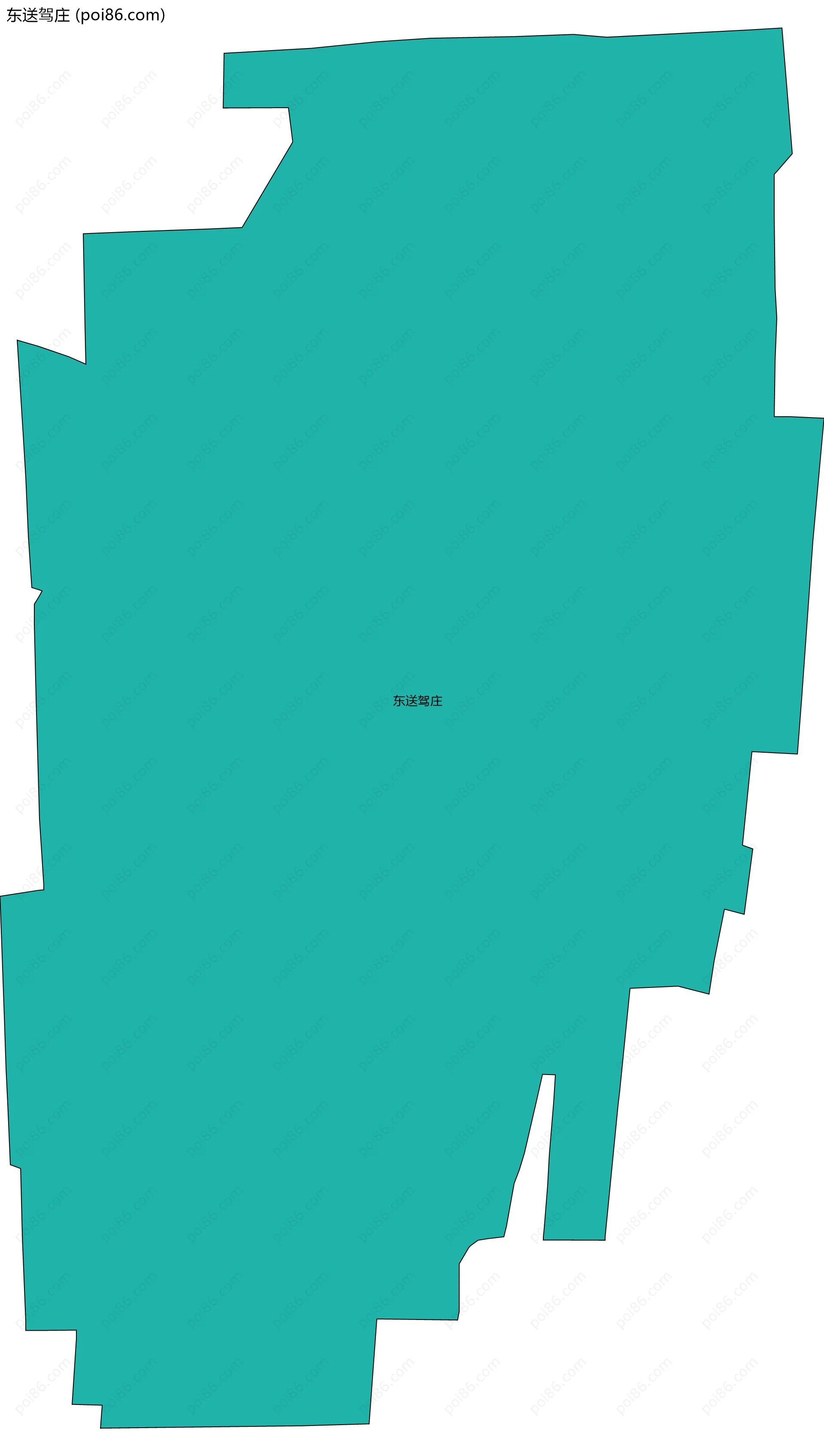 东送驾庄边界地图