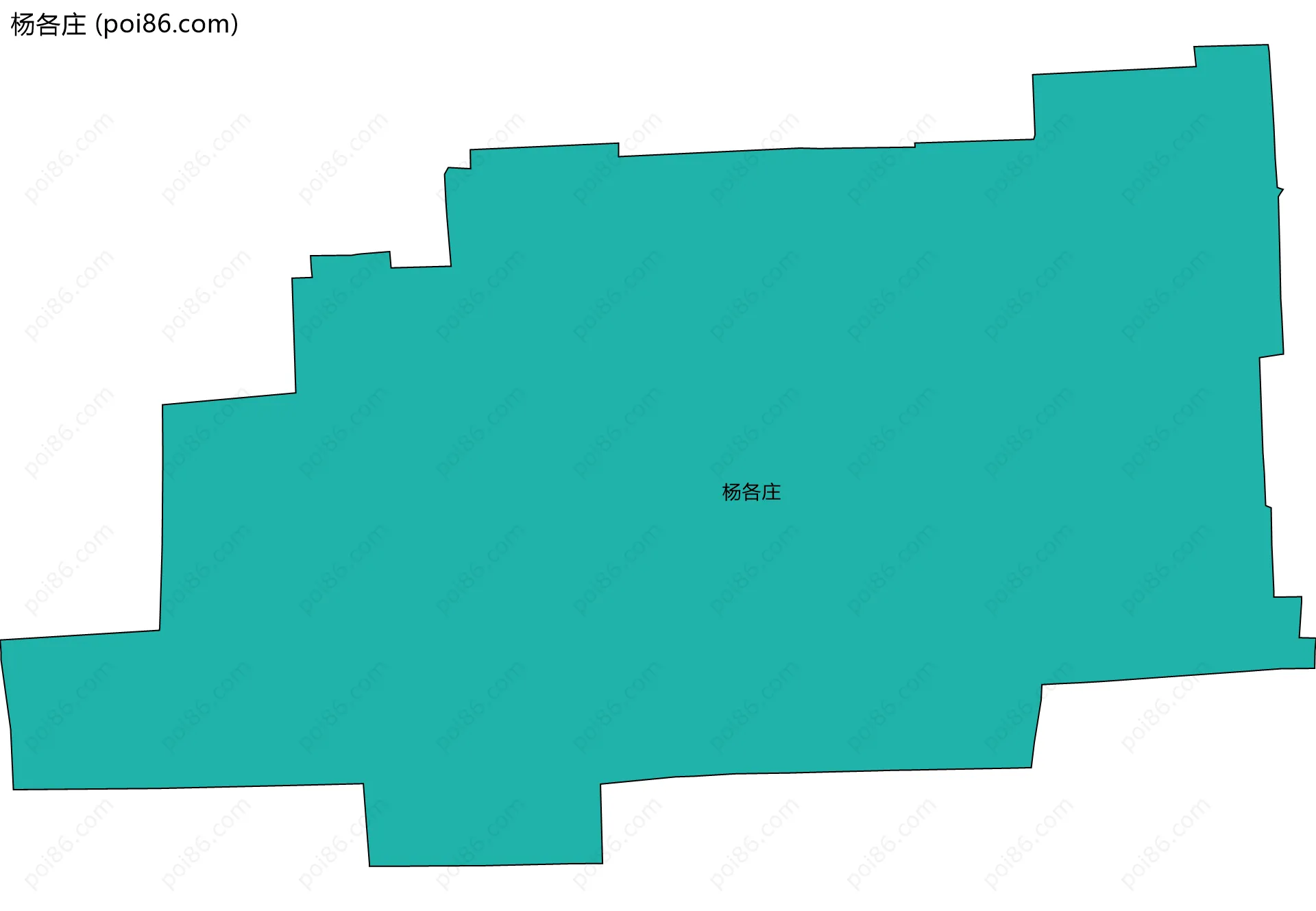 杨各庄边界地图