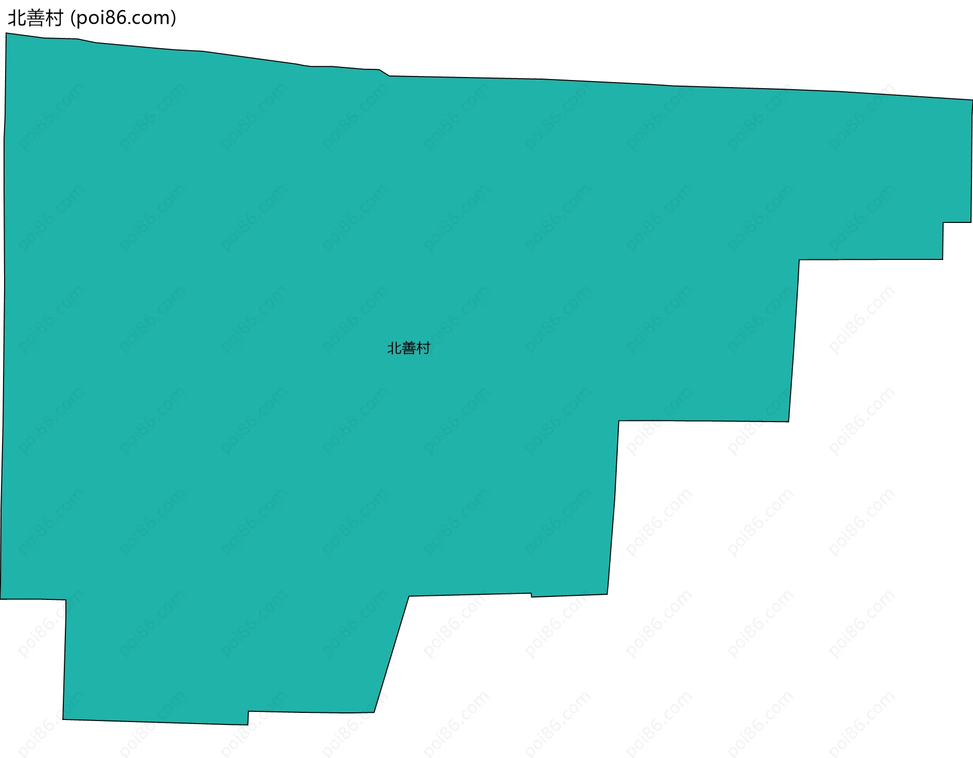 北善村边界地图