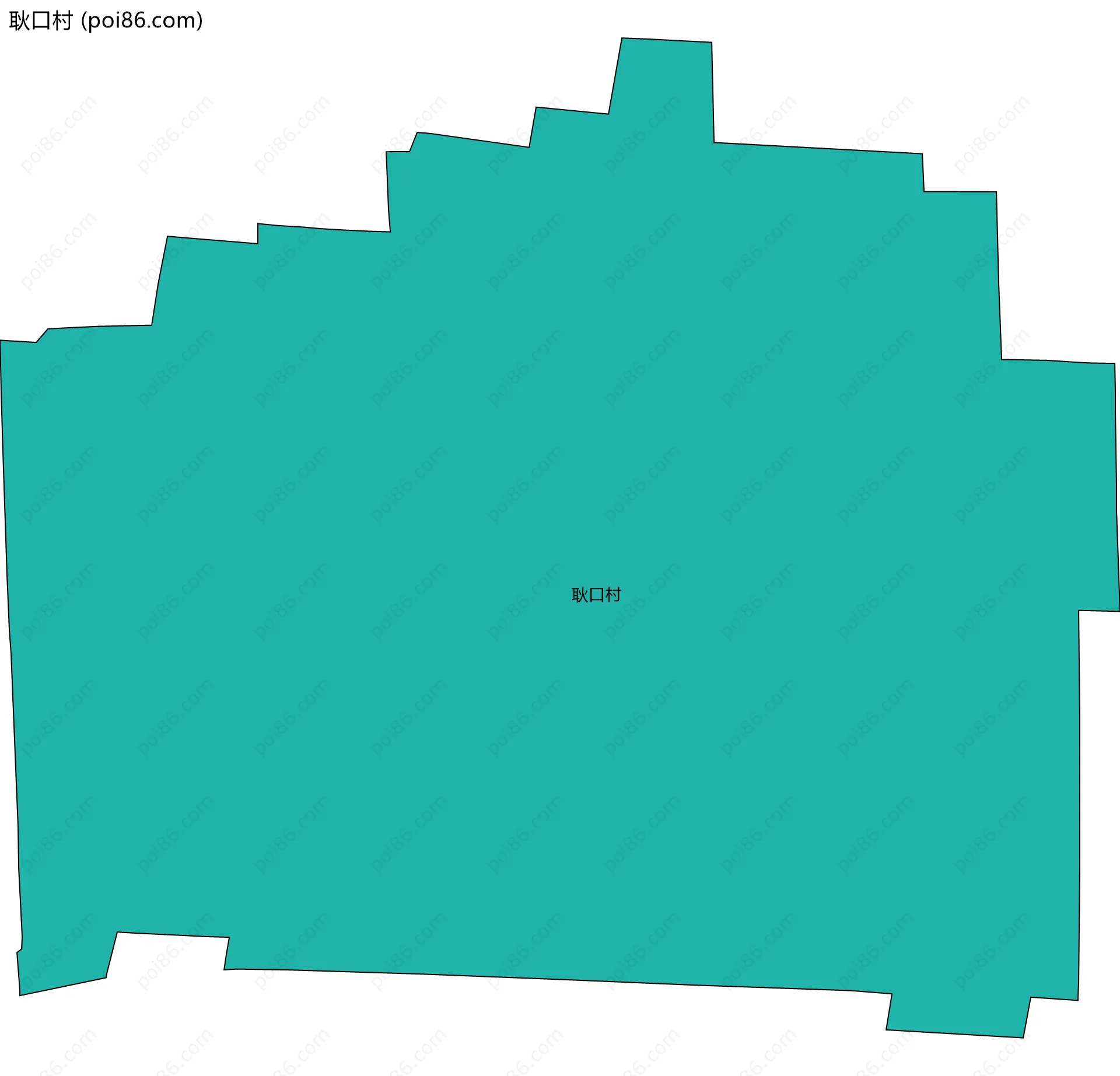 耿口村边界地图