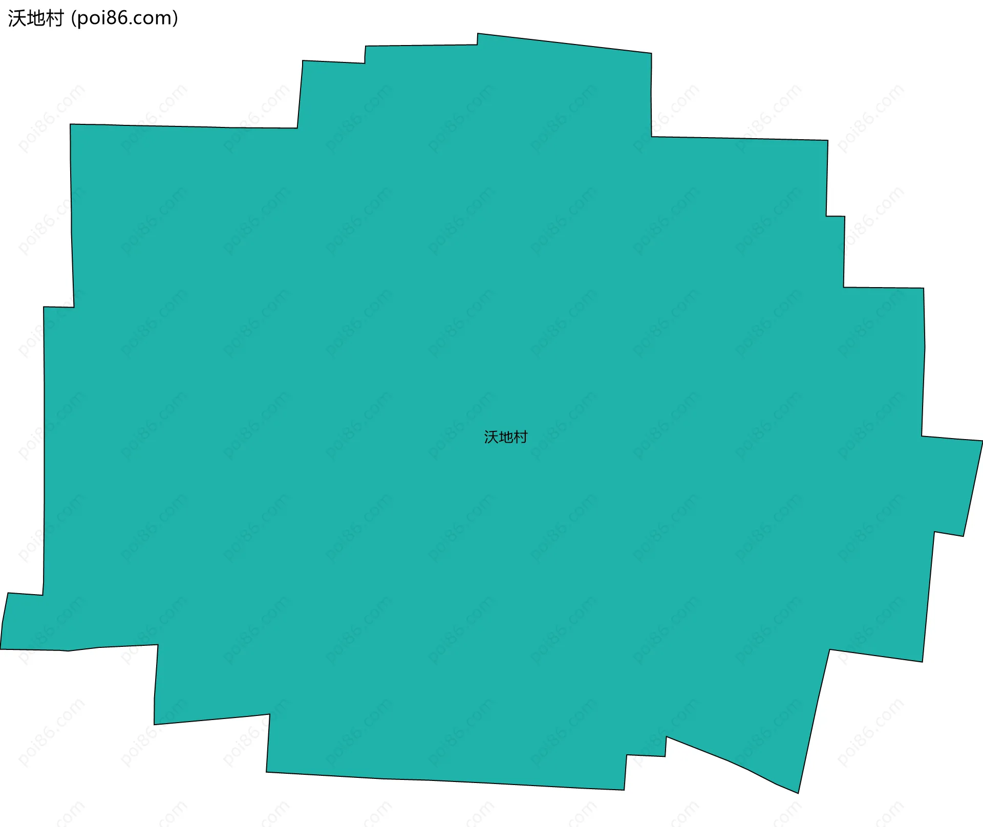 沃地村边界地图