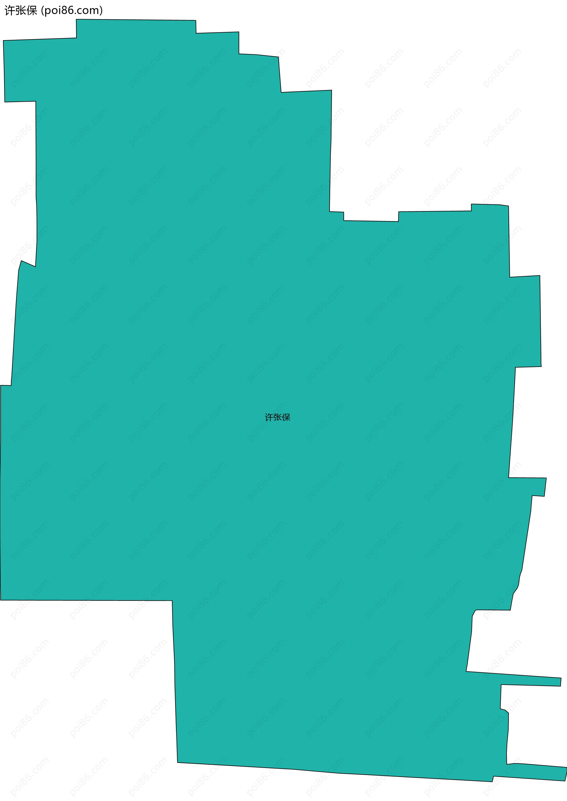 许张保边界地图