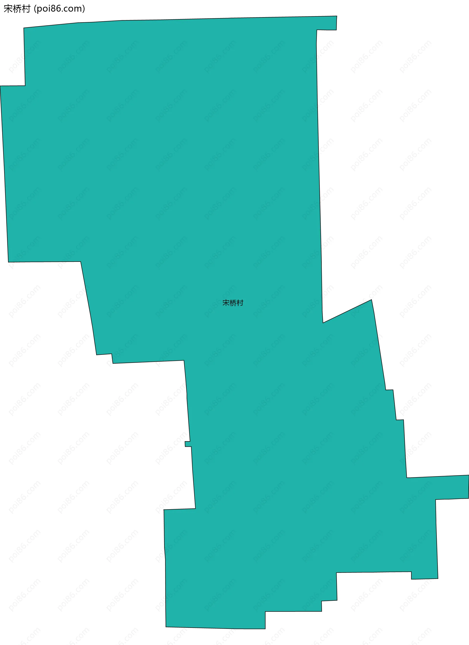 宋桥村边界地图