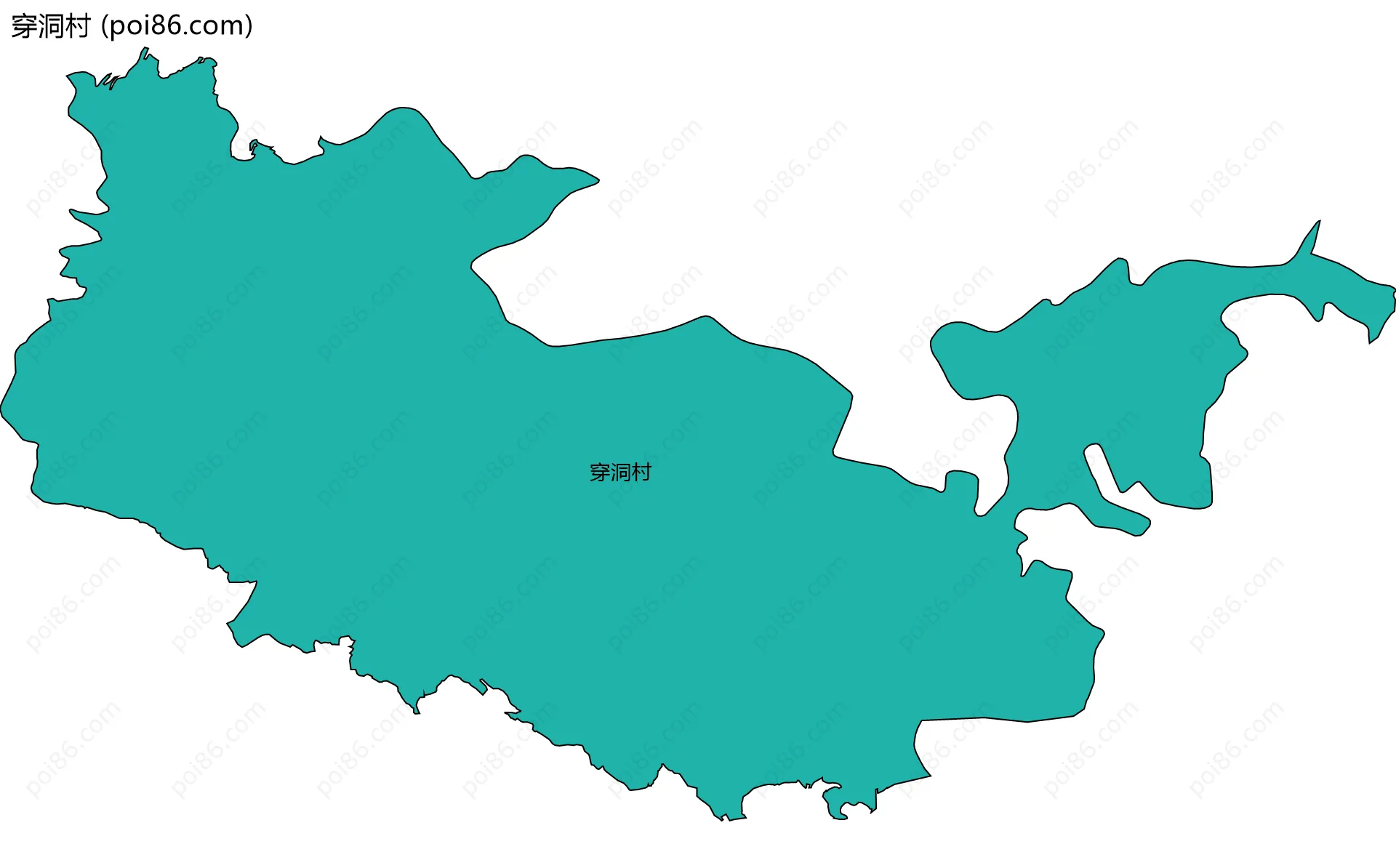 穿洞村边界地图