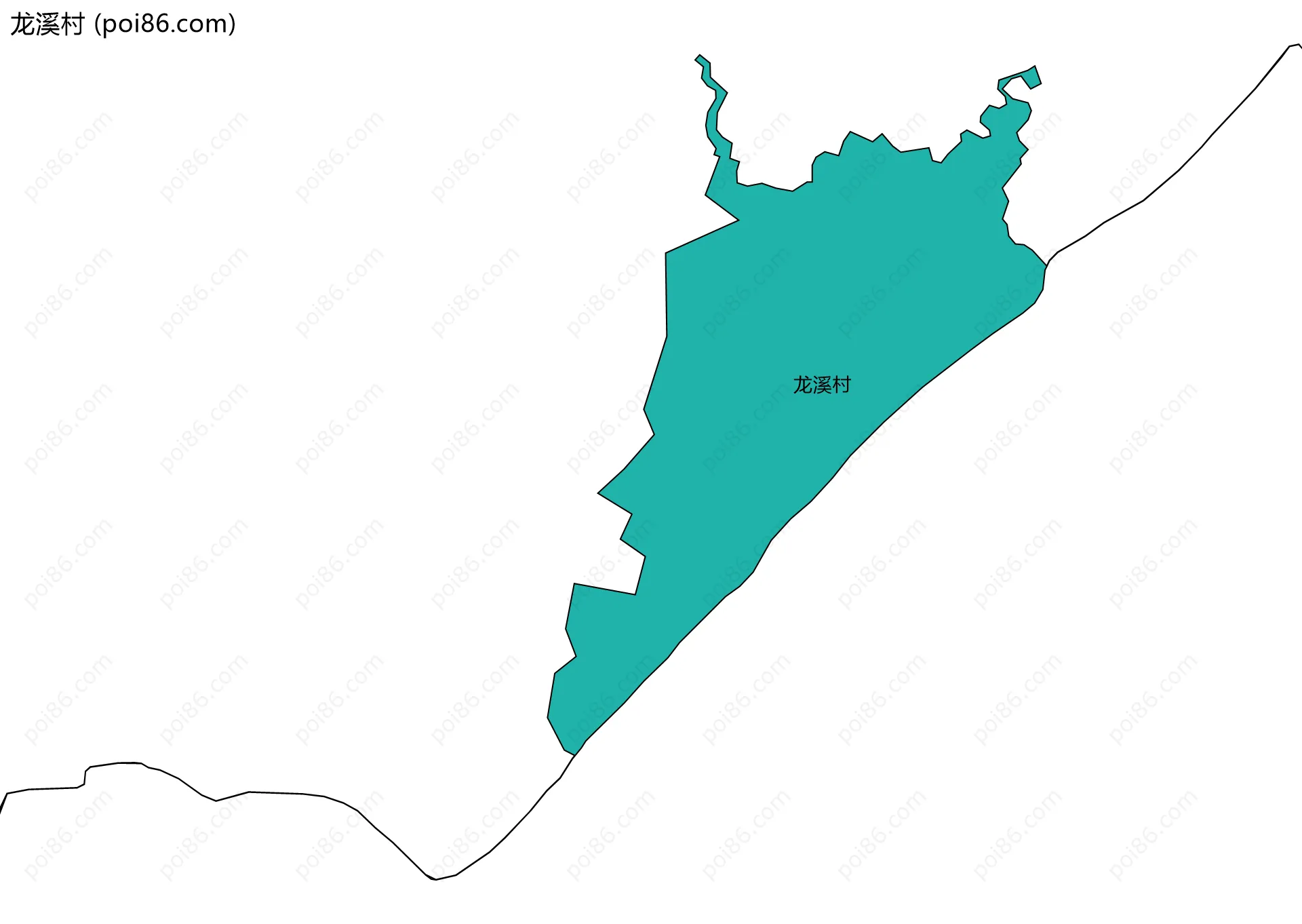 龙溪村边界地图