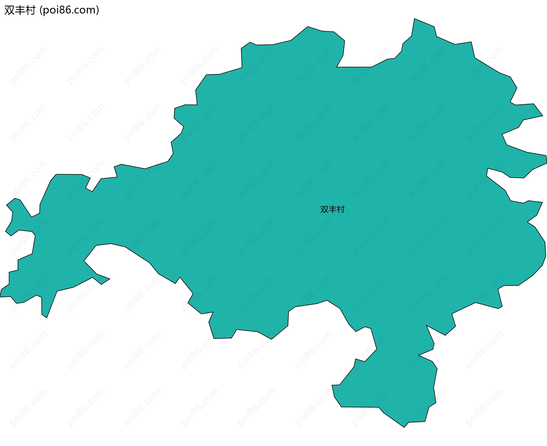 双丰村边界地图