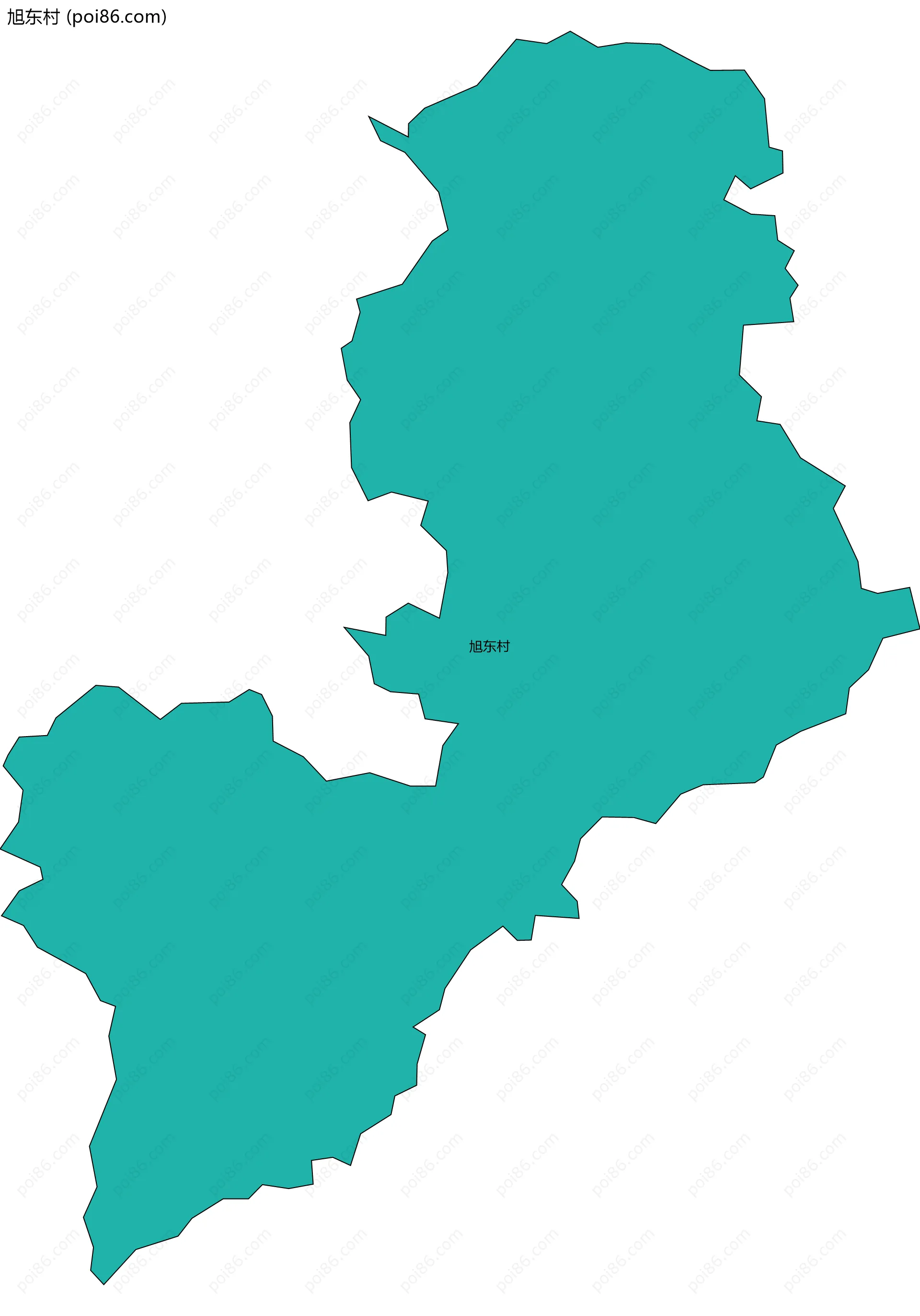 旭东村边界地图