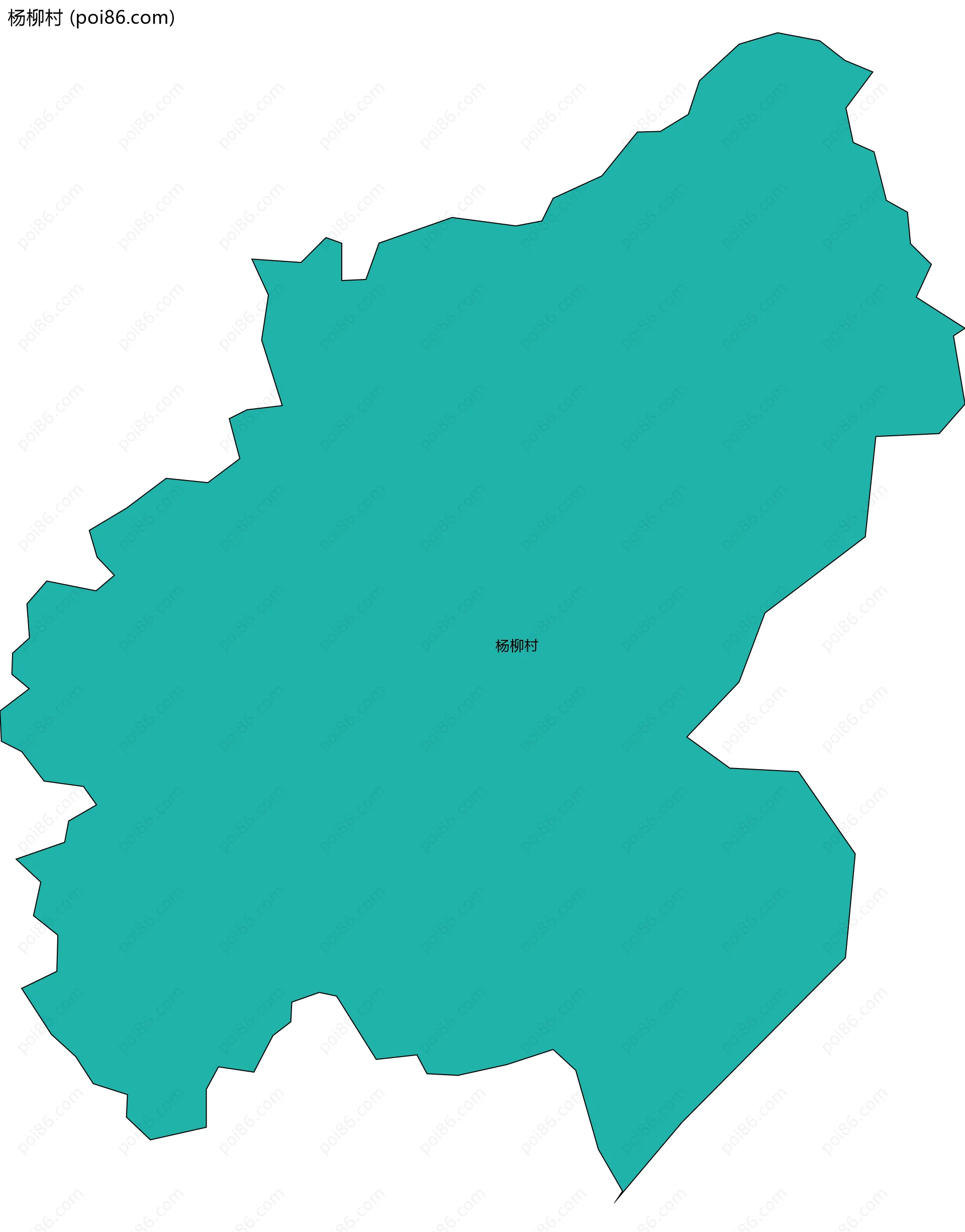 杨柳村边界地图