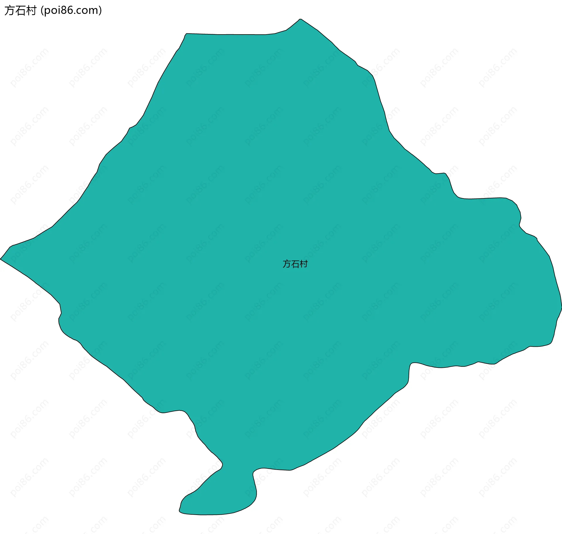 方石村边界地图