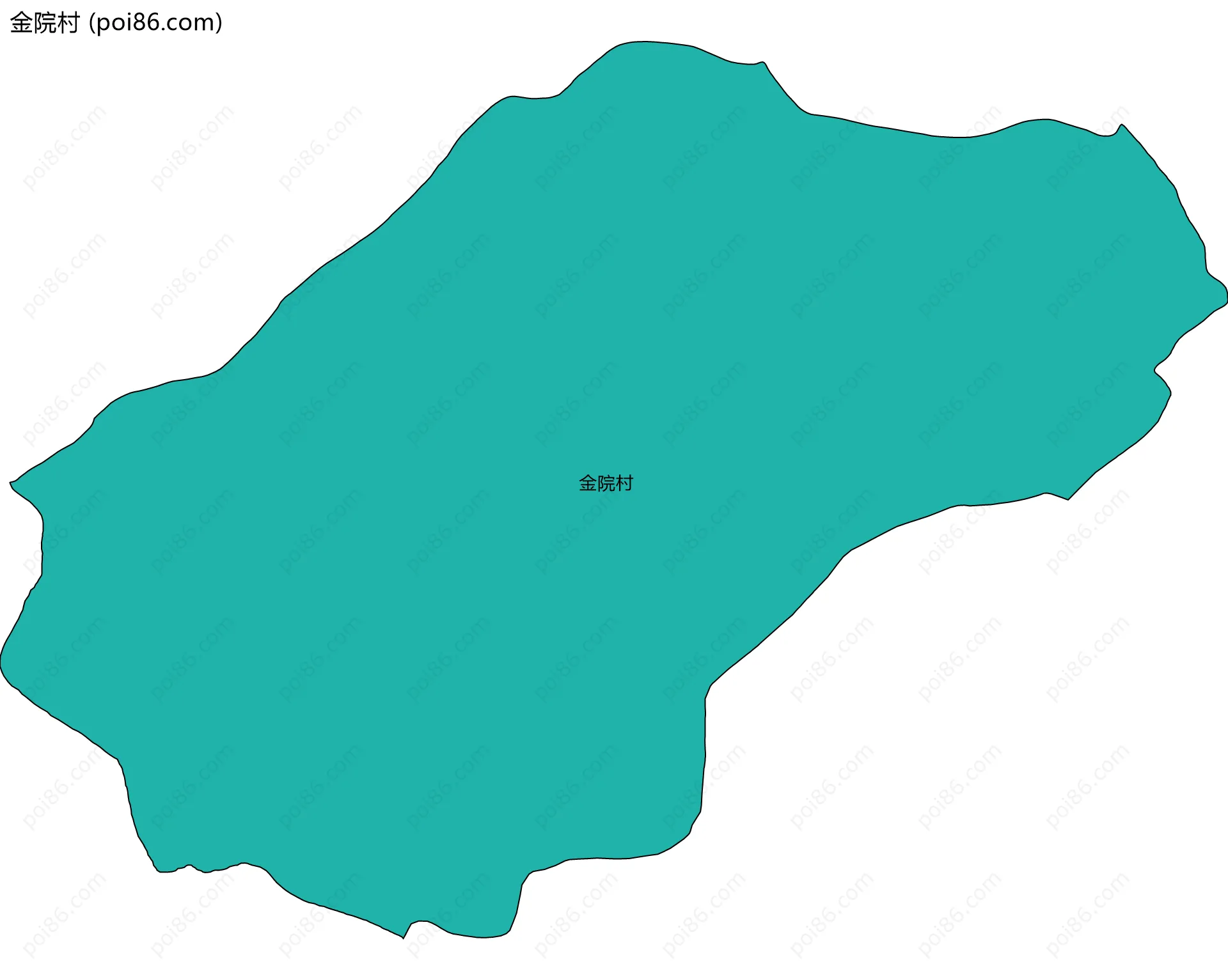 金院村边界地图